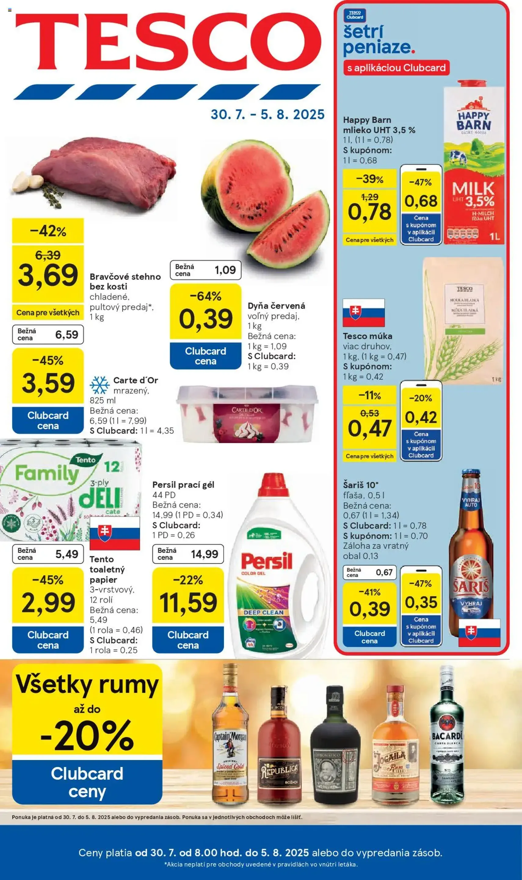 Tesco Hypermarket - leták - platný leták od 30.07.2025 strana 1 z 33 Tesco Hypermarket - leták - platný leták od 30.07.2025 strana 1 z 33