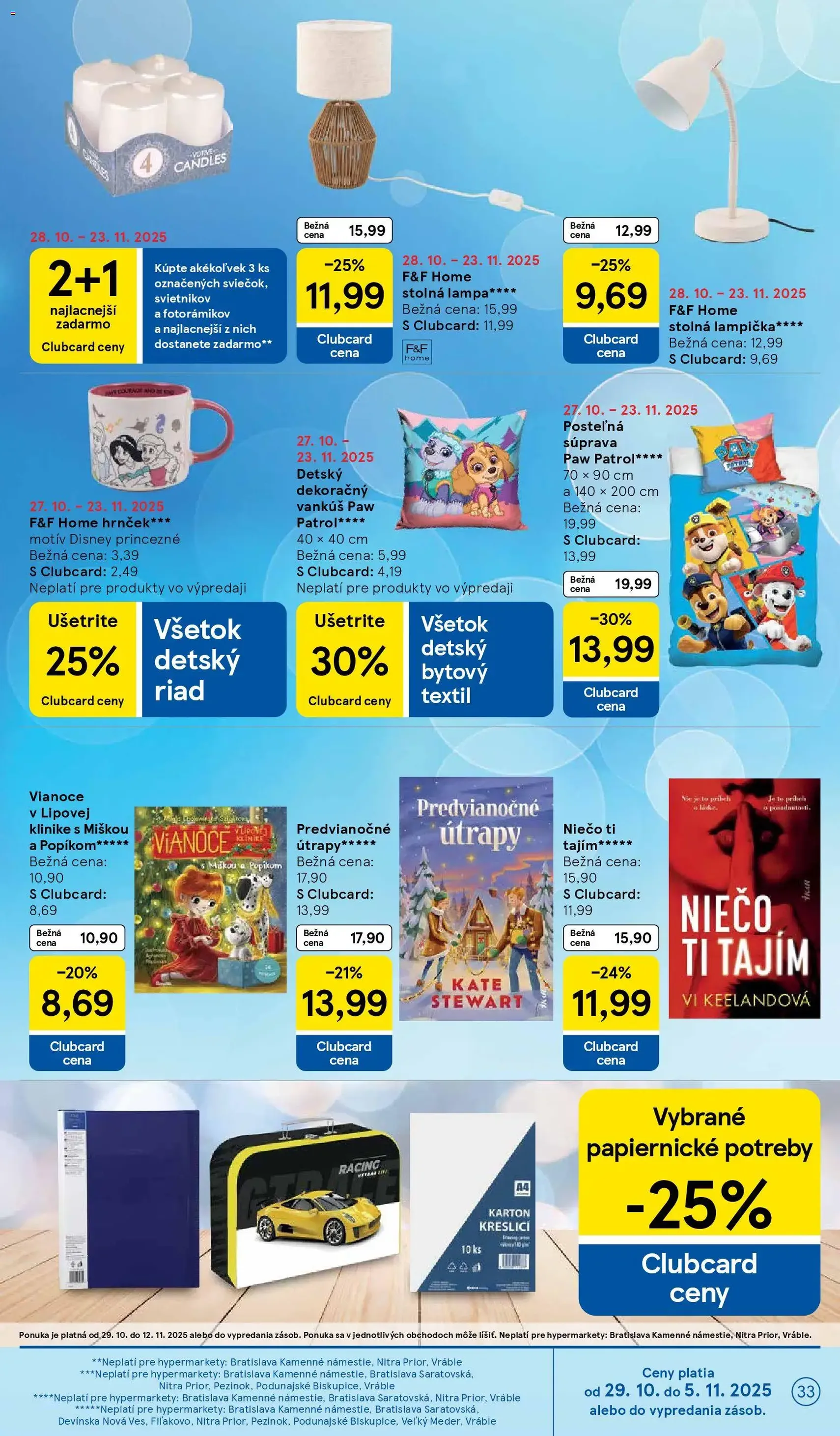 Tesco Hypermarket - leták - platný leták od 29.10.2025 strana 33 z 39 Tesco Hypermarket - leták - platný leták od 29.10.2025 strana 33 z 39