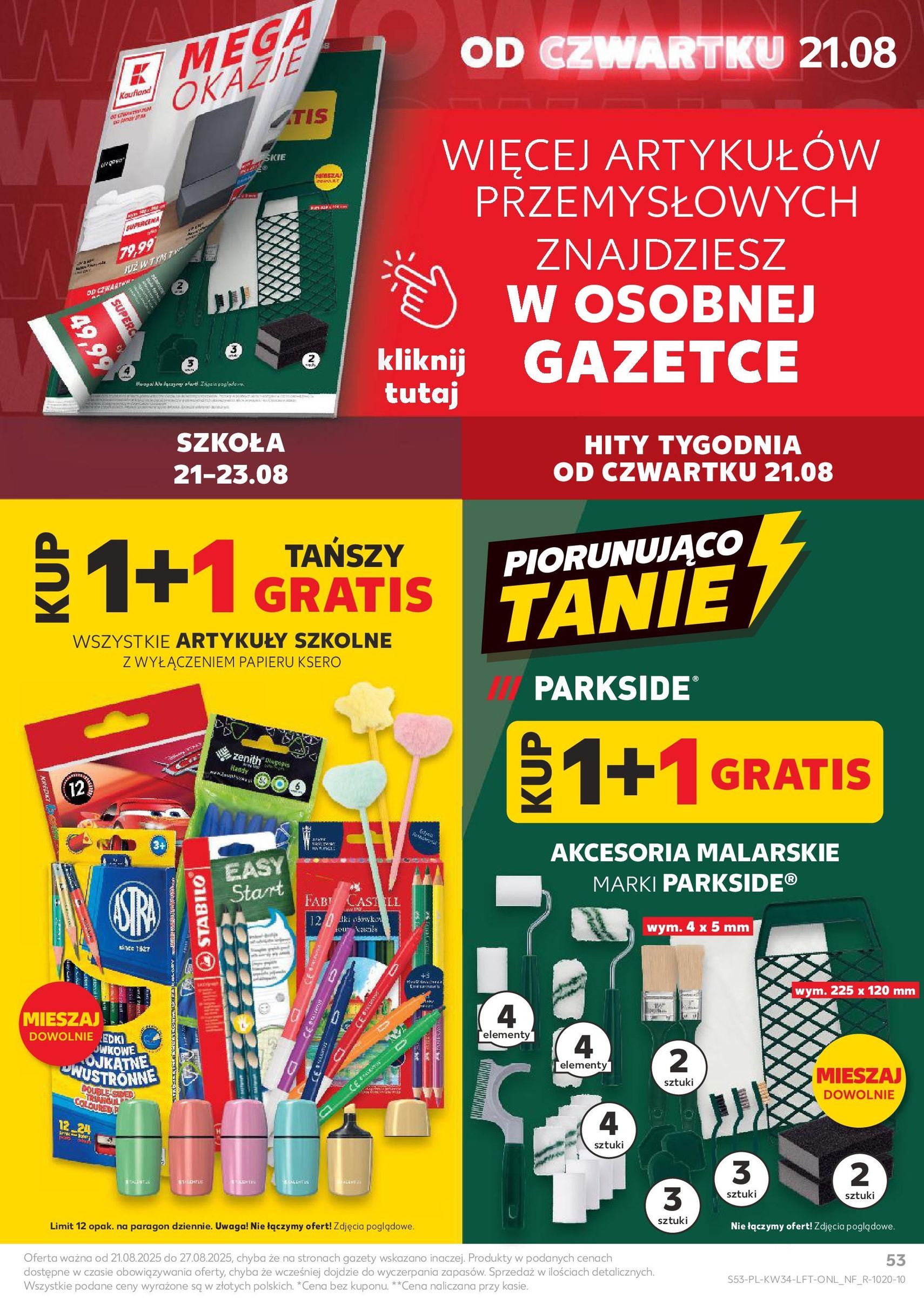 Kaufland gazetka - ważny gazetka od 21.08.2025 strona 53 z 54 Kaufland gazetka - ważny gazetka od 21.08.2025 strona 53 z 54
