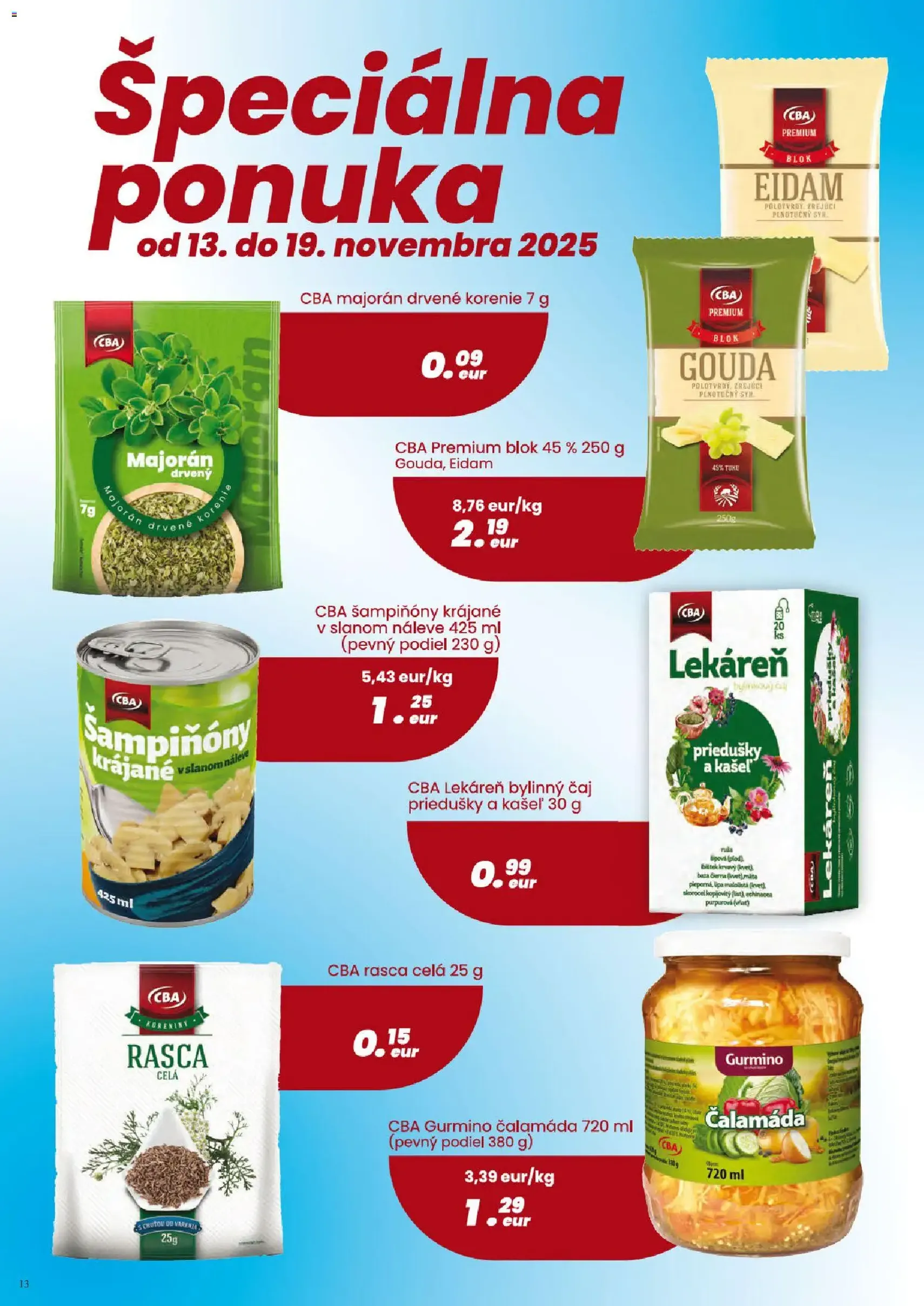 CBA Verex leták - platný leták od 06.11.2025 strana 13 z 24