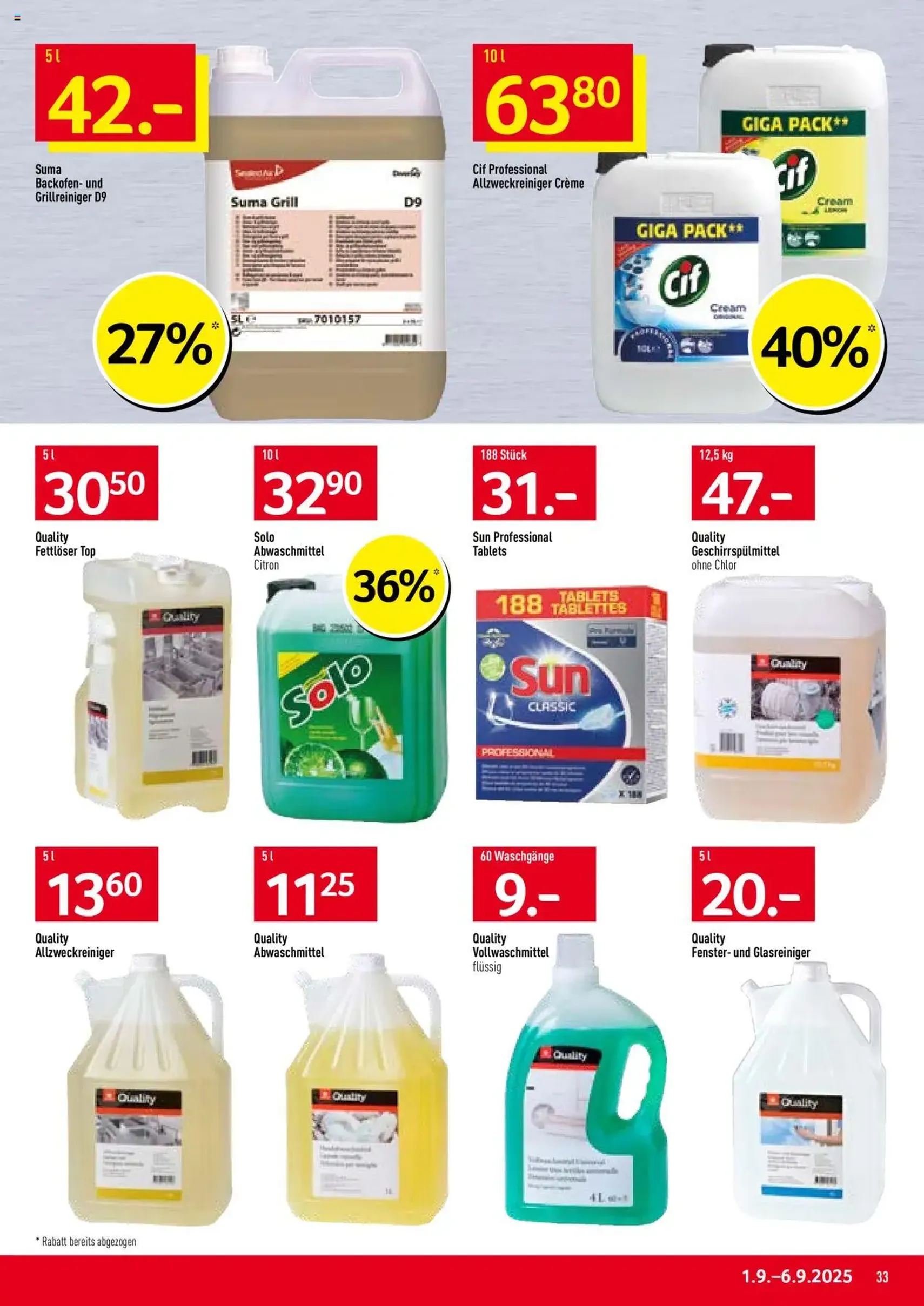 Prodega Aktionen - Gültiger Prospekt ab 01.09.2025, Seite 33 von insgesamt 40 Prodega Aktionen - Gültiger Prospekt ab 01.09.2025, Seite 33 von insgesamt 40