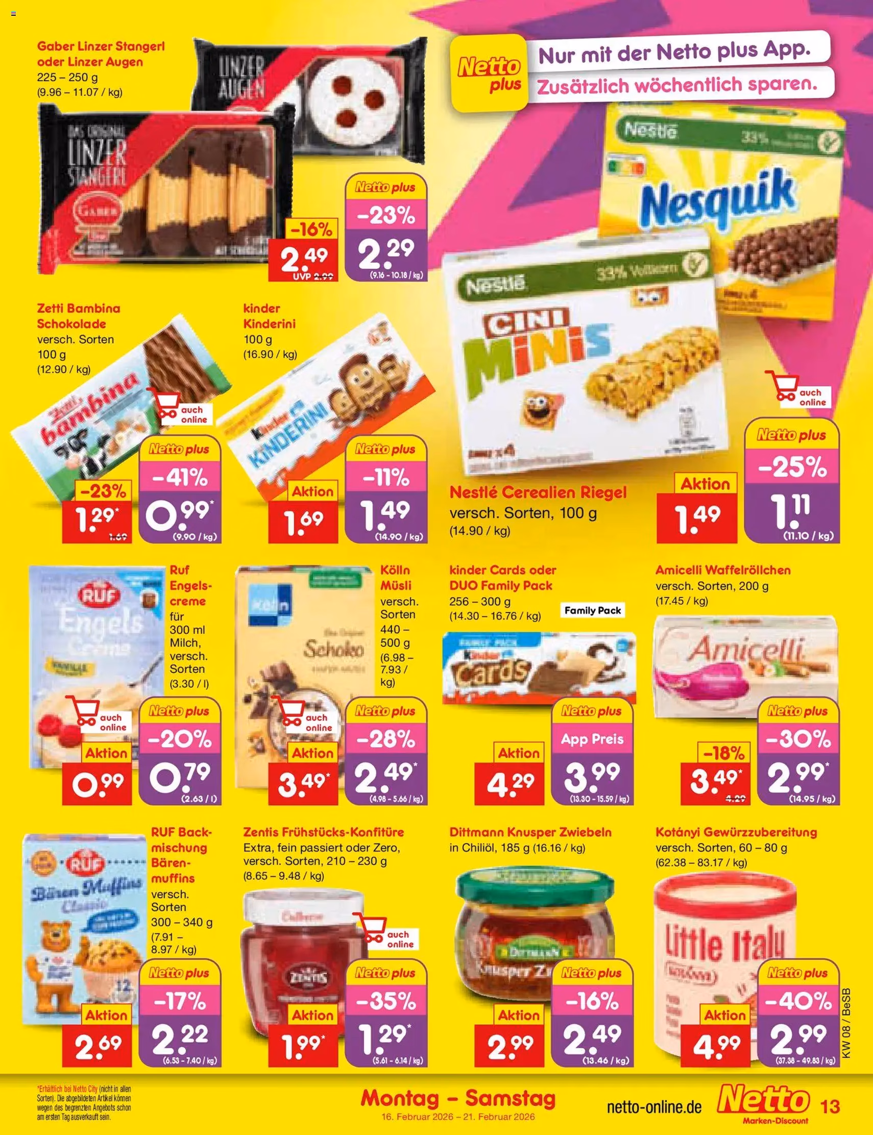 Netto Marken-Discount Prospekt - Gültiger Prospekt ab 16.02.2026, Seite 13 von insgesamt 54