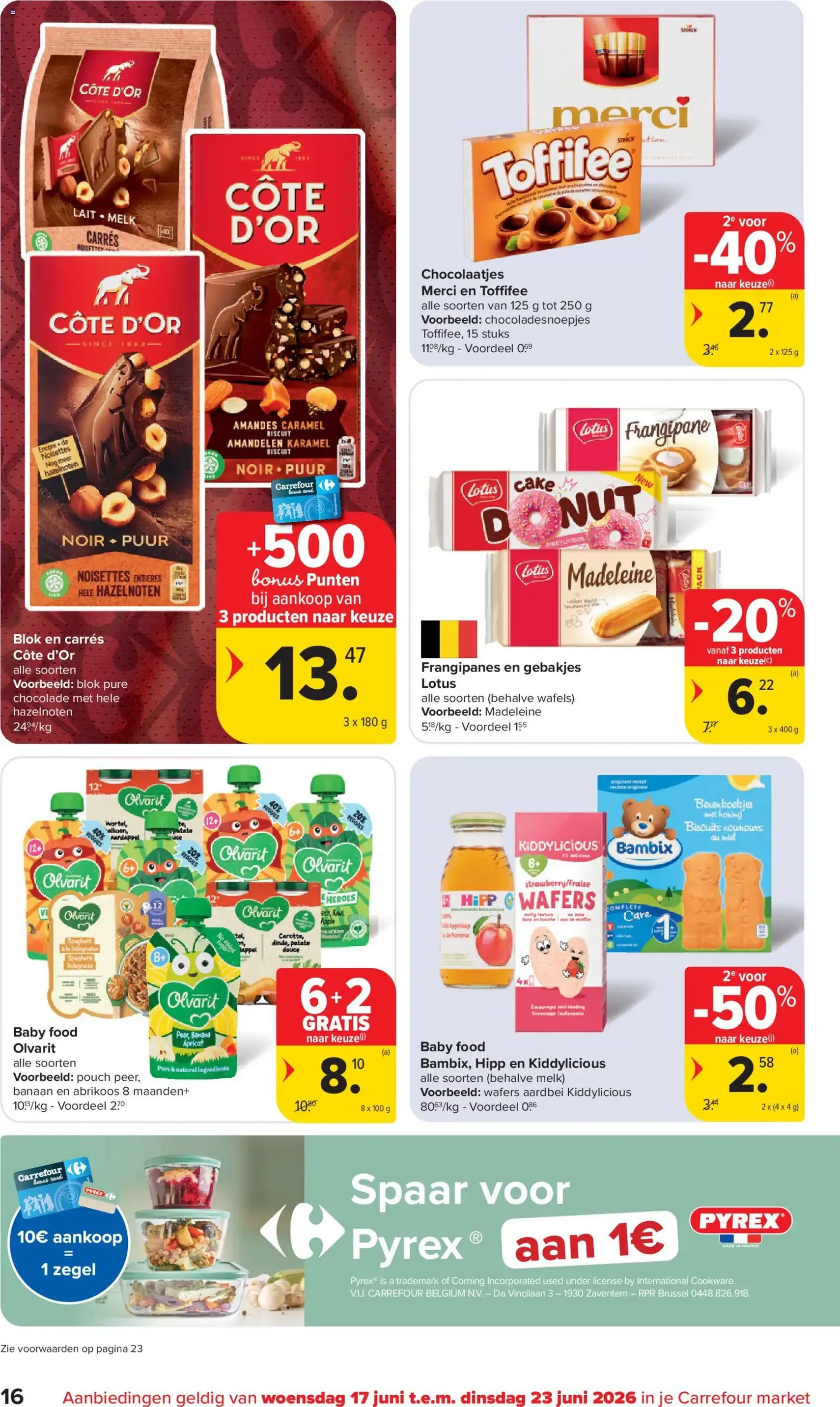 Carrefour market Folder week 25 - geldige folder vanaf 17/06/2026 pagina 16 van 24
