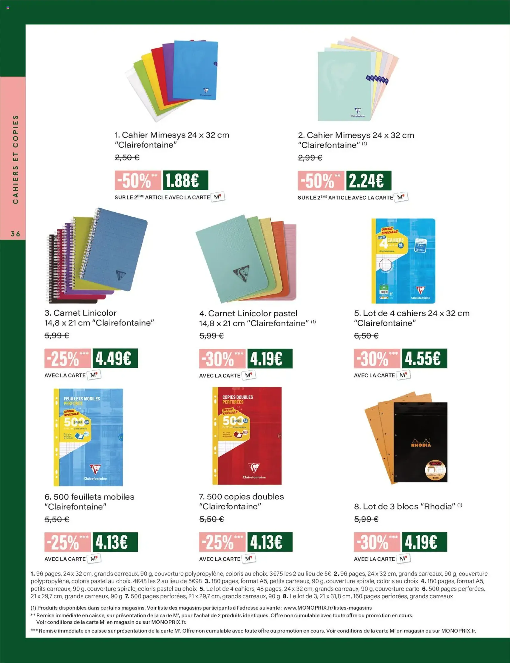 Monoprix - Guide de rentree - brochure valable à partir du 04/08/2026, page 36 sur 42