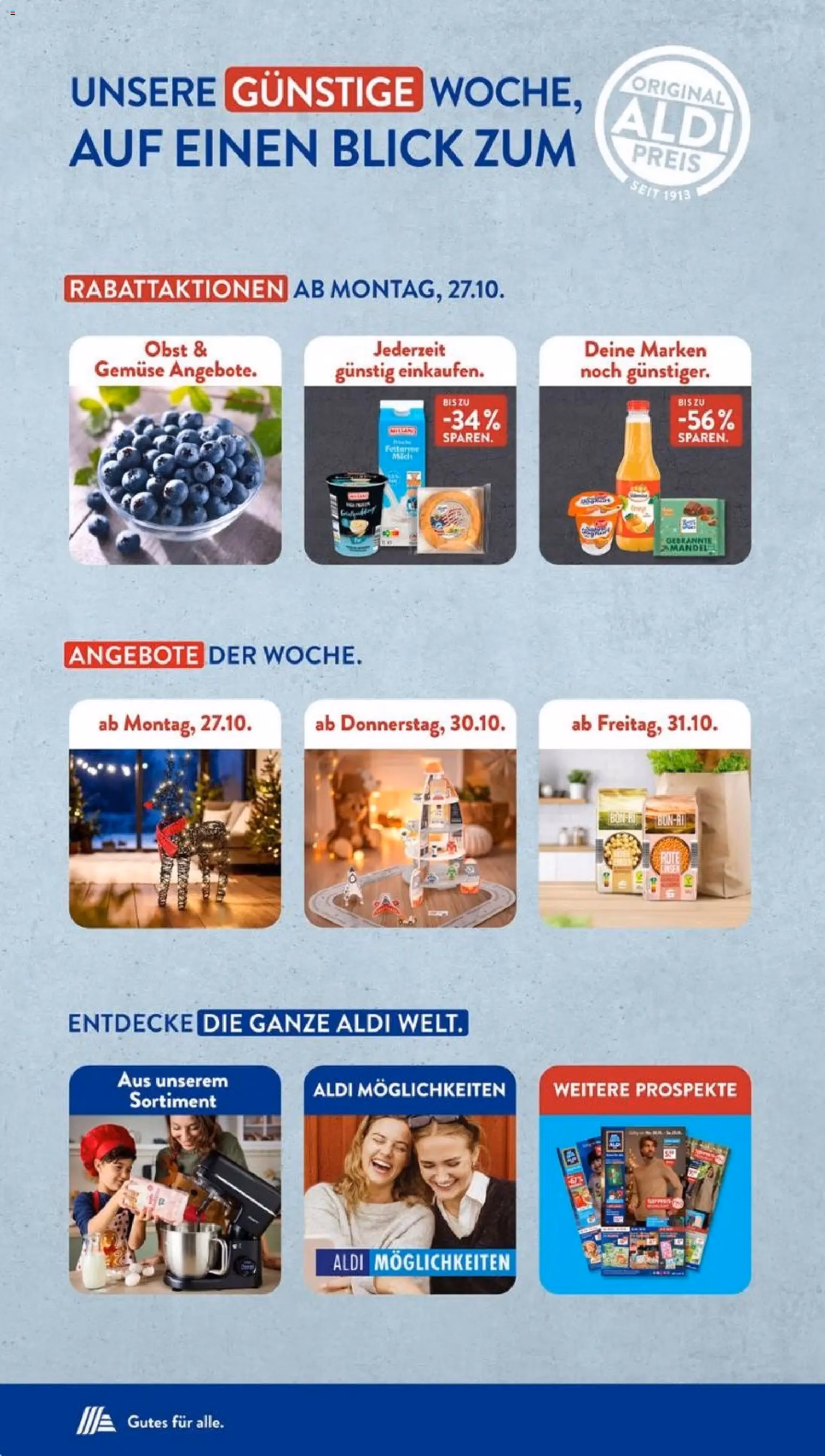 Aldi Süd Prospekt - Gültiger Prospekt ab 27.10.2025, Seite 2 von insgesamt 47 Aldi Süd Prospekt - Gültiger Prospekt ab 27.10.2025, Seite 2 von insgesamt 47