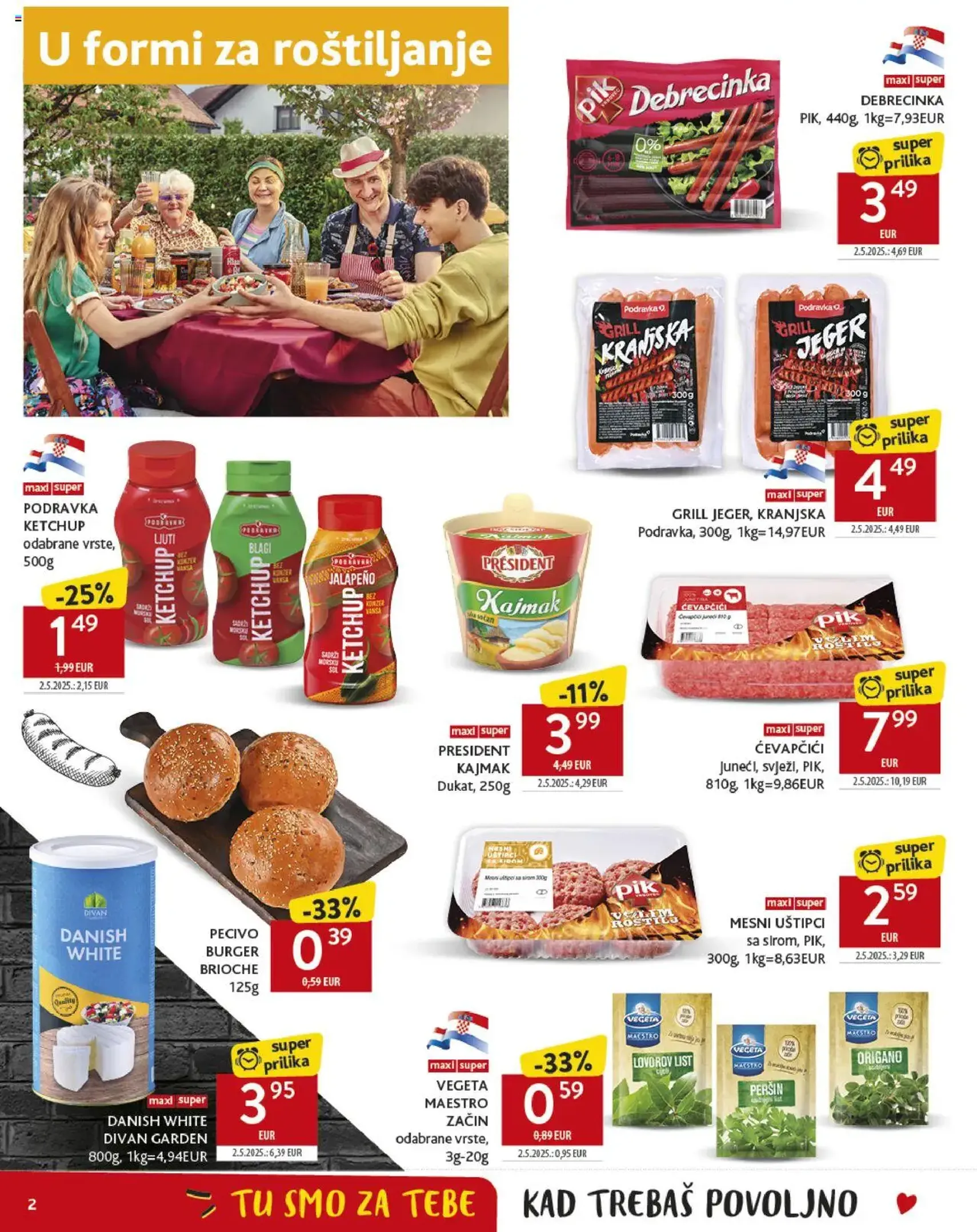 Konzum HR Akciós újság - 2025.07.23. érvényes szórólap 2 oldal 40 oldalból Konzum HR Akciós újság - 2025.07.23. érvényes szórólap 2 oldal 40 oldalból