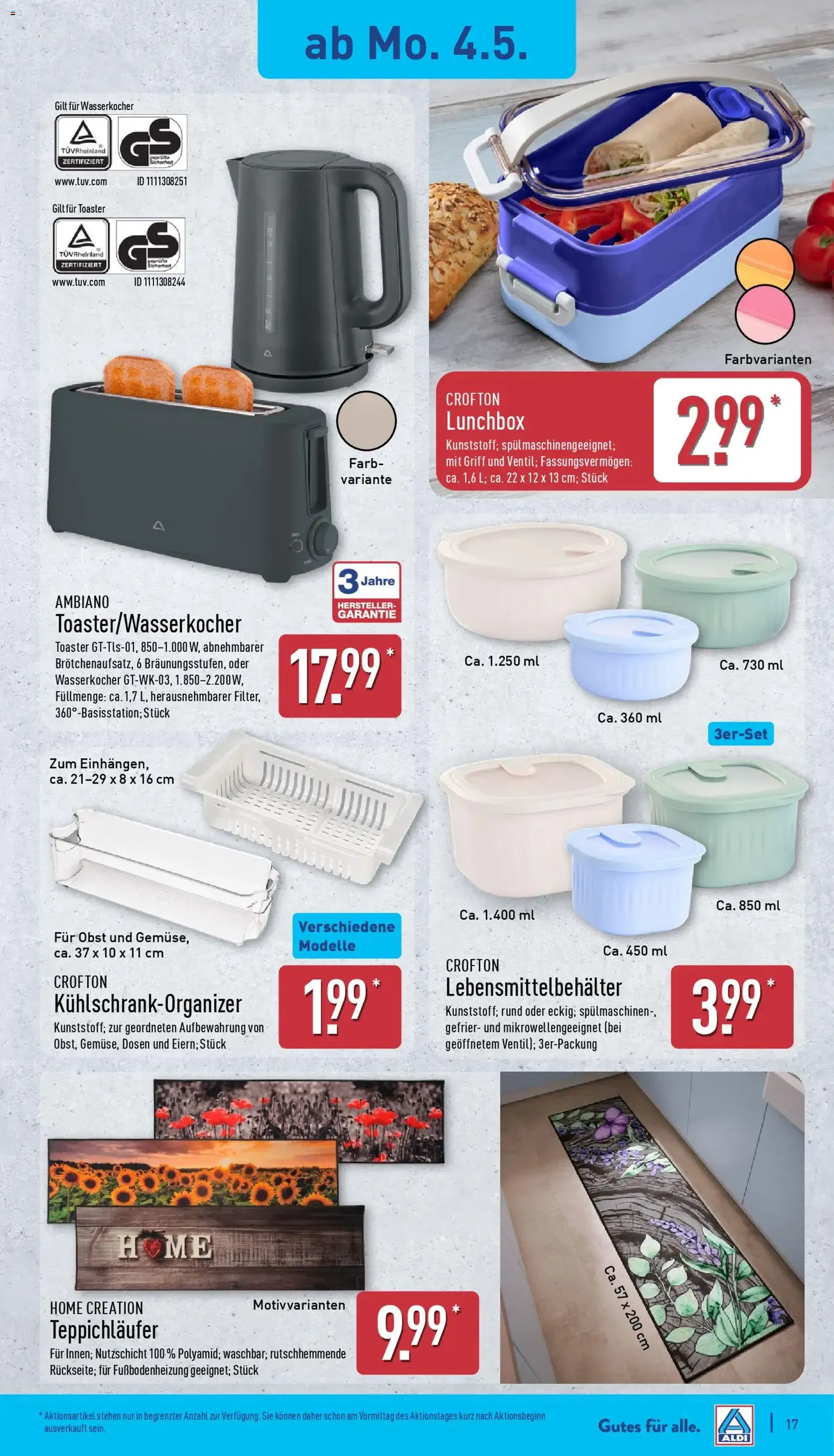 Aldi Prospekt - Gültiger Prospekt ab 04.05.2026, Seite 17 von insgesamt 39