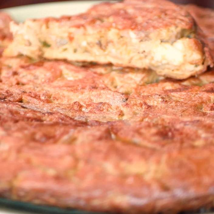 Frittata di pasqua con carciofi