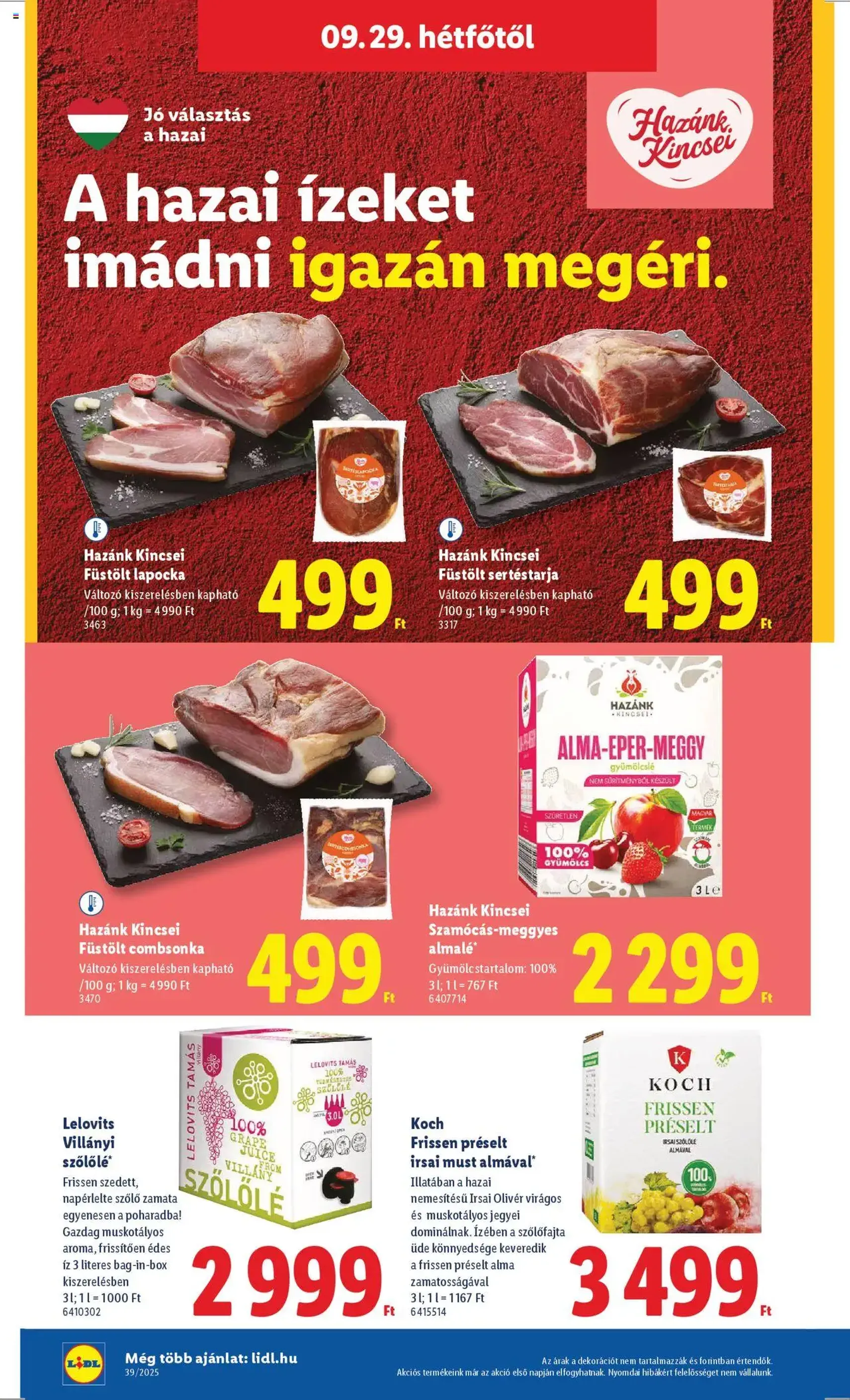 Lidl Akciós újság - 2025.09.25. érvényes szórólap 60 oldal 68 oldalból Lidl Akciós újság - 2025.09.25. érvényes szórólap 60 oldal 68 oldalból
