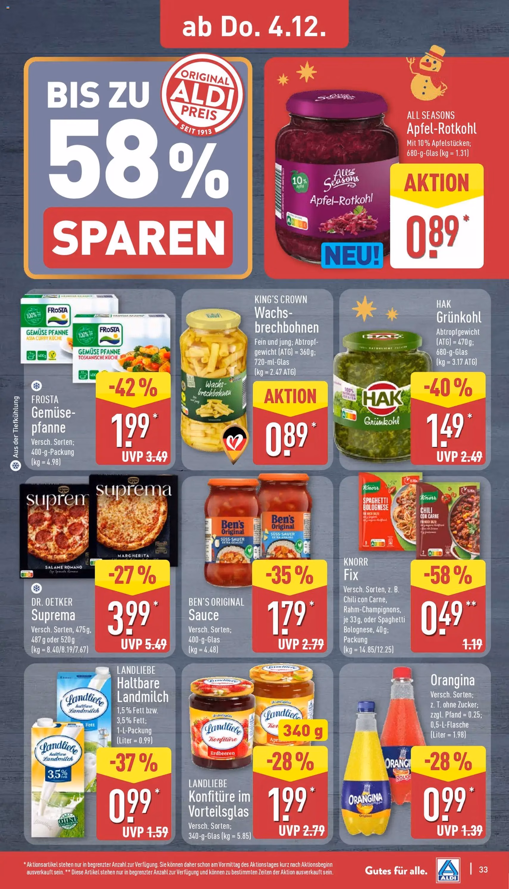 Aldi Prospekt - Gültiger Prospekt ab 01.12.2025, Seite 33 von insgesamt 45