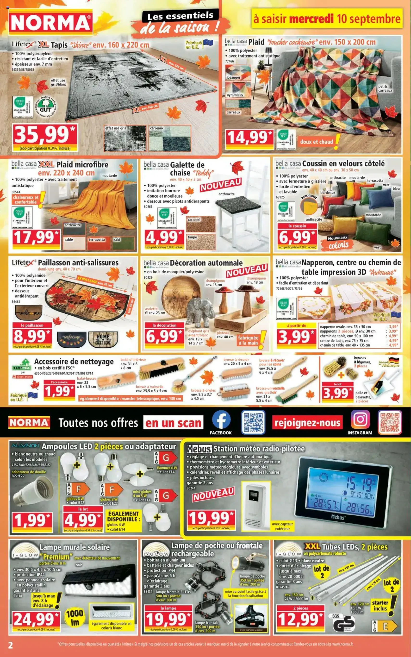 Norma catalogue - brochure valable à partir du 10/09/2025, page 2 sur 14