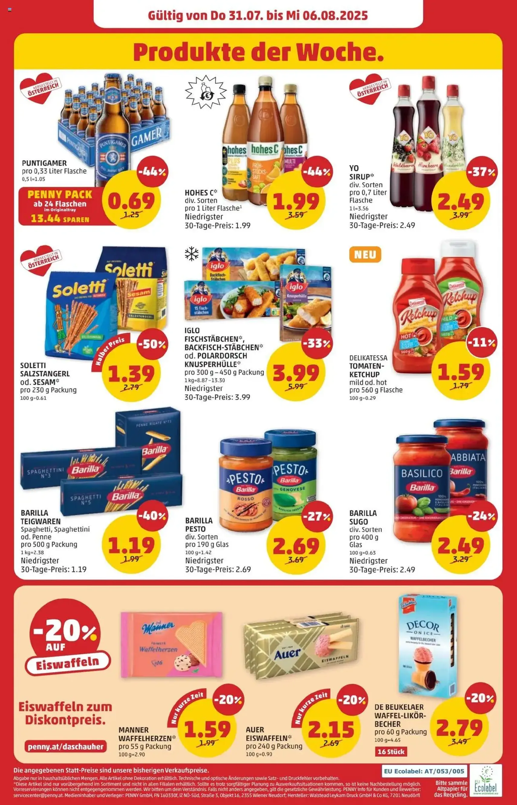 Penny Markt Flugblatt - Gültiger Prospekt ab 31.07.2025, Seite 24 von insgesamt 24