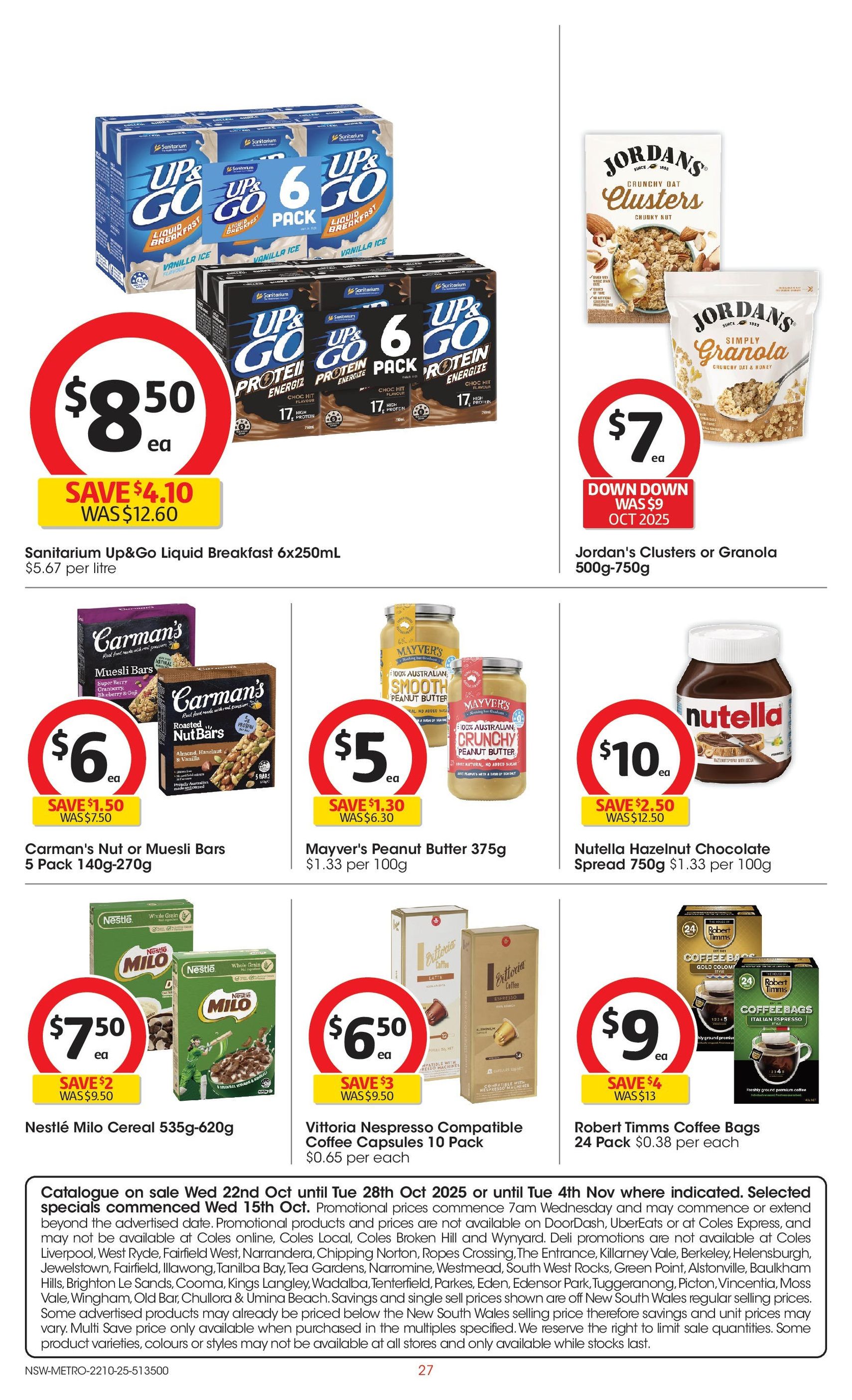Coles Catalogue NSW - valid flyer from 22/10/2025, page 27 of 47 Coles Catalogue NSW - valid flyer from 22/10/2025, page 27 of 47