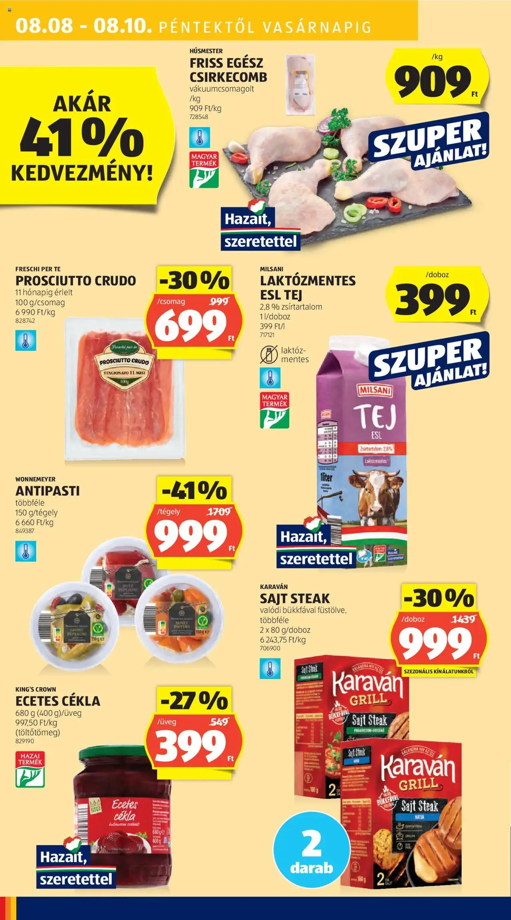Aldi Akciós újság - 2025.08.07. érvényes szórólap 50 oldal 52 oldalból Aldi Akciós újság - 2025.08.07. érvényes szórólap 50 oldal 52 oldalból