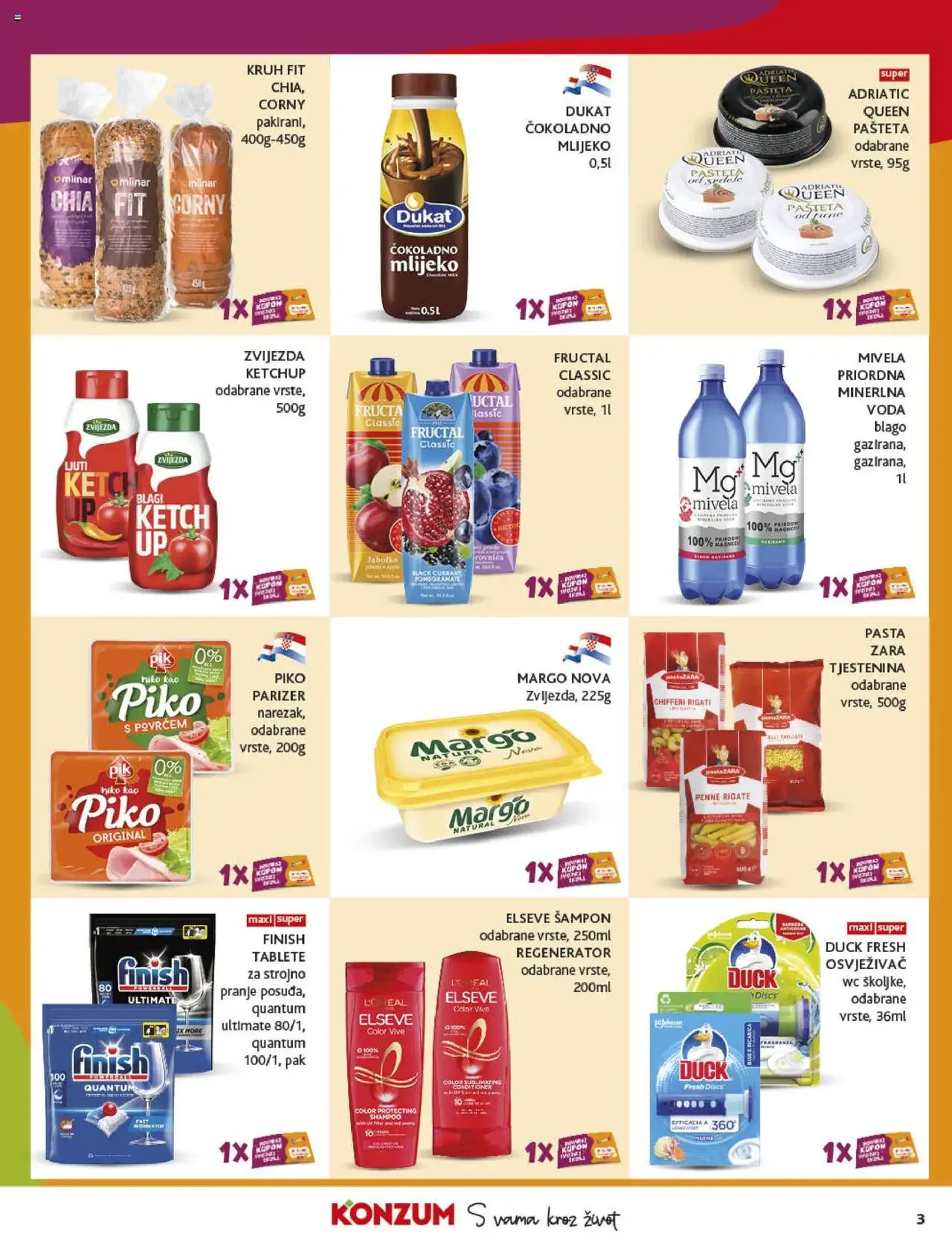 Konzum HR Akciós újság - 2025.09.10. érvényes szórólap 3 oldal 51 oldalból