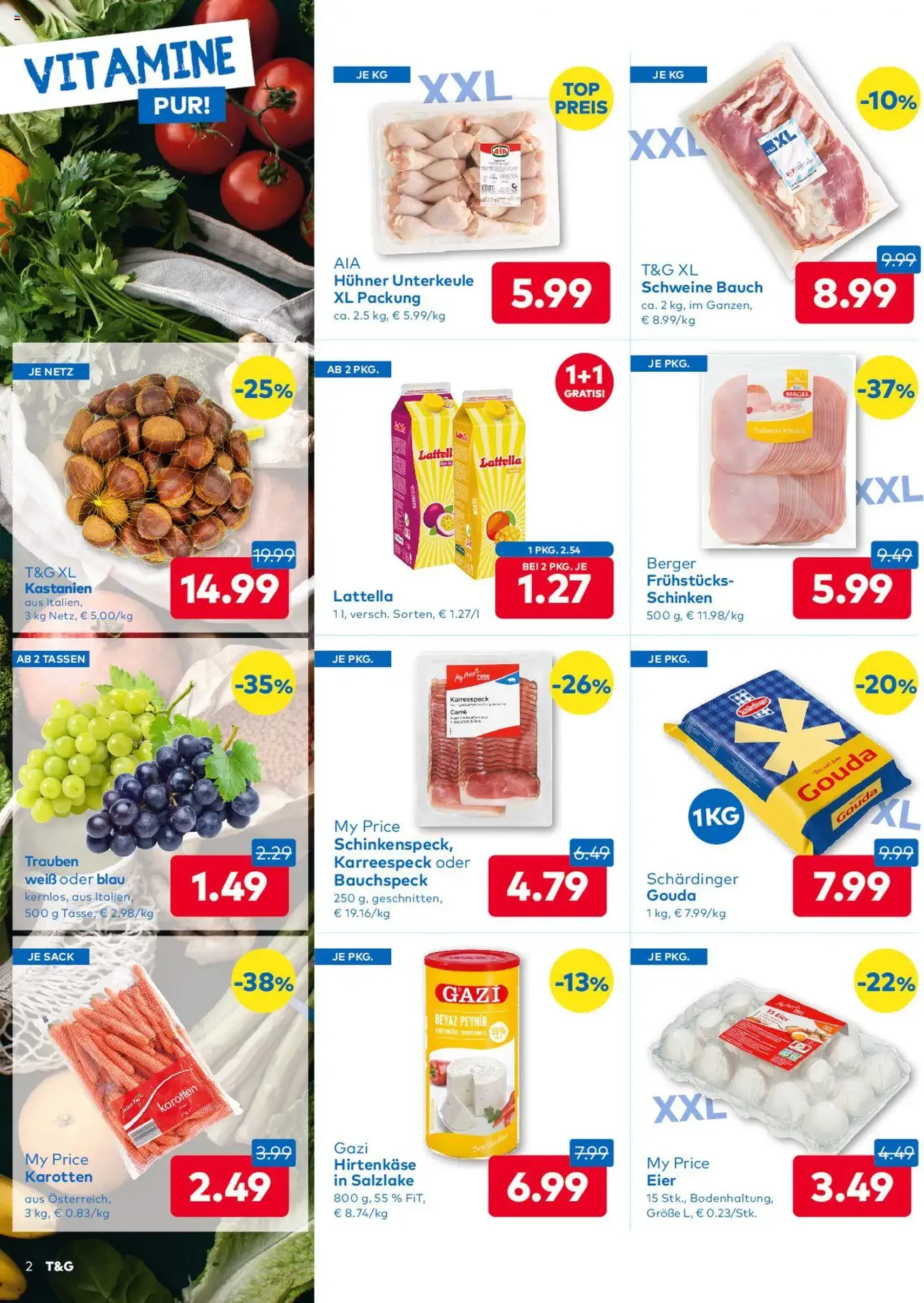 T&G Flugblatt - Gültiger Prospekt ab 25.09.2025, Seite 2 von insgesamt 8
