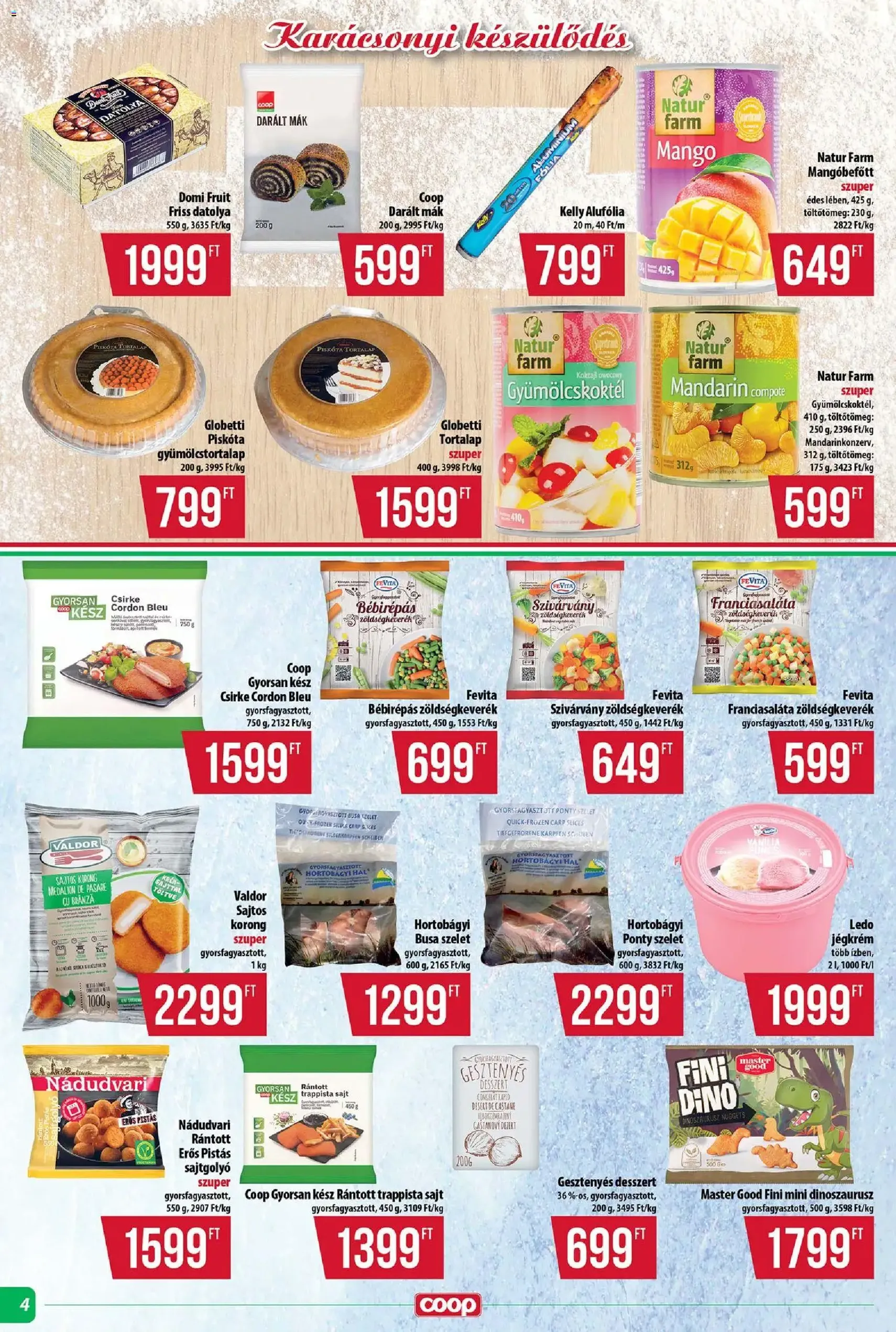 COOP Szolnok Akciós újság - 2025.12.11. érvényes szórólap 4 oldal 8 oldalból