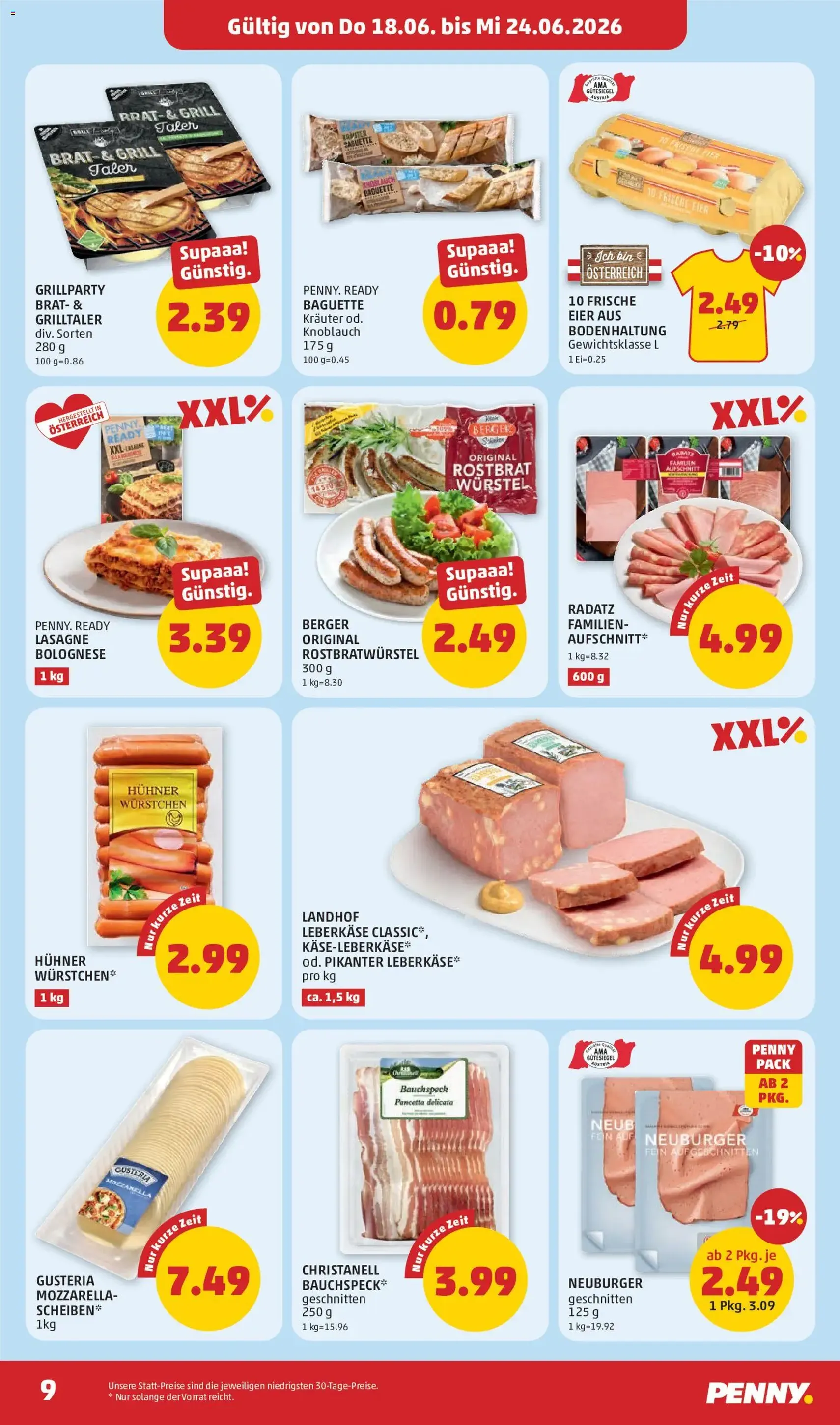 Penny Markt Schmankerl Post - Gültiger Prospekt ab 18.06.2026, Seite 9 von insgesamt 32