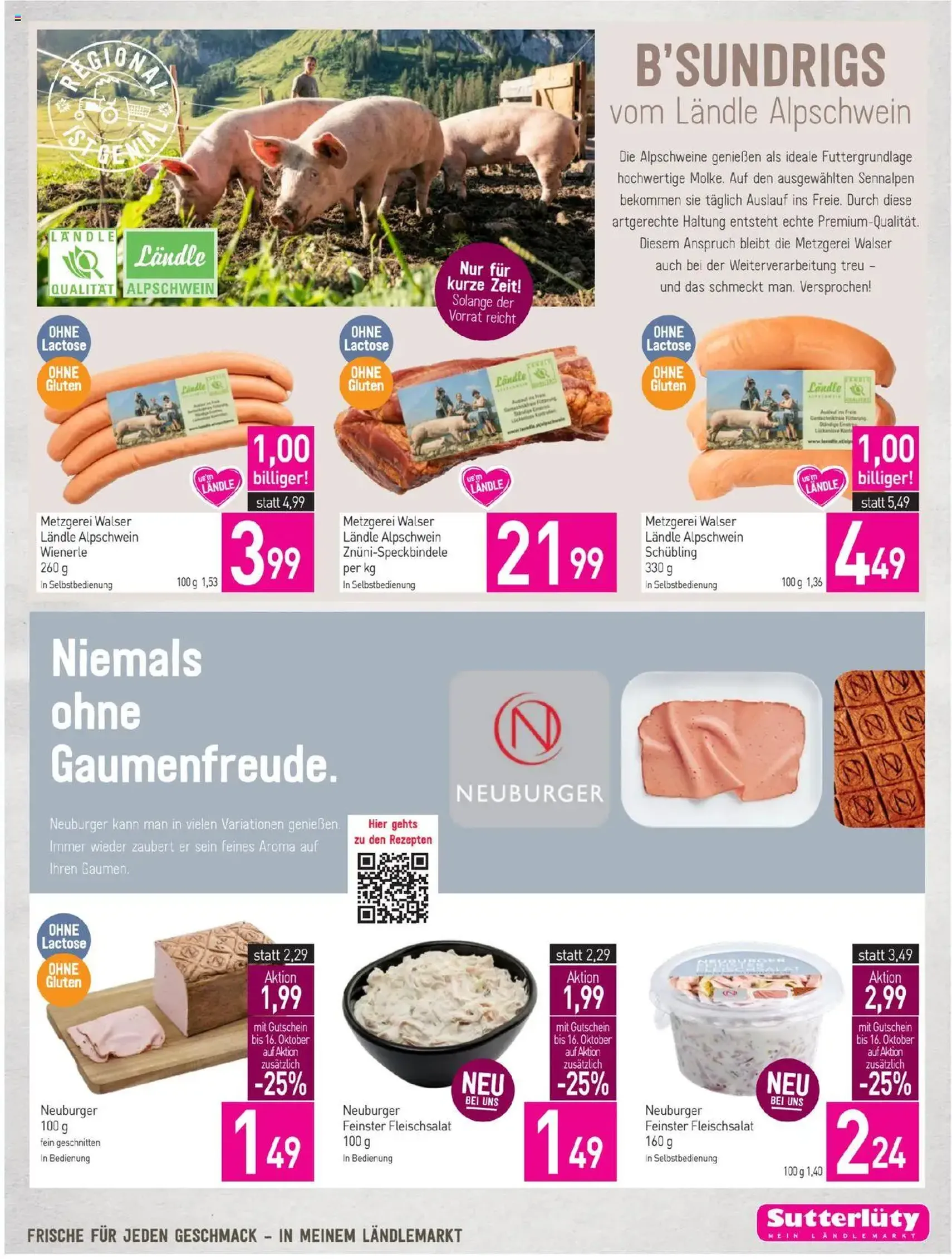Sutterlüty Flugblatt - Gültiger Prospekt ab 09.10.2025, Seite 9 von insgesamt 24