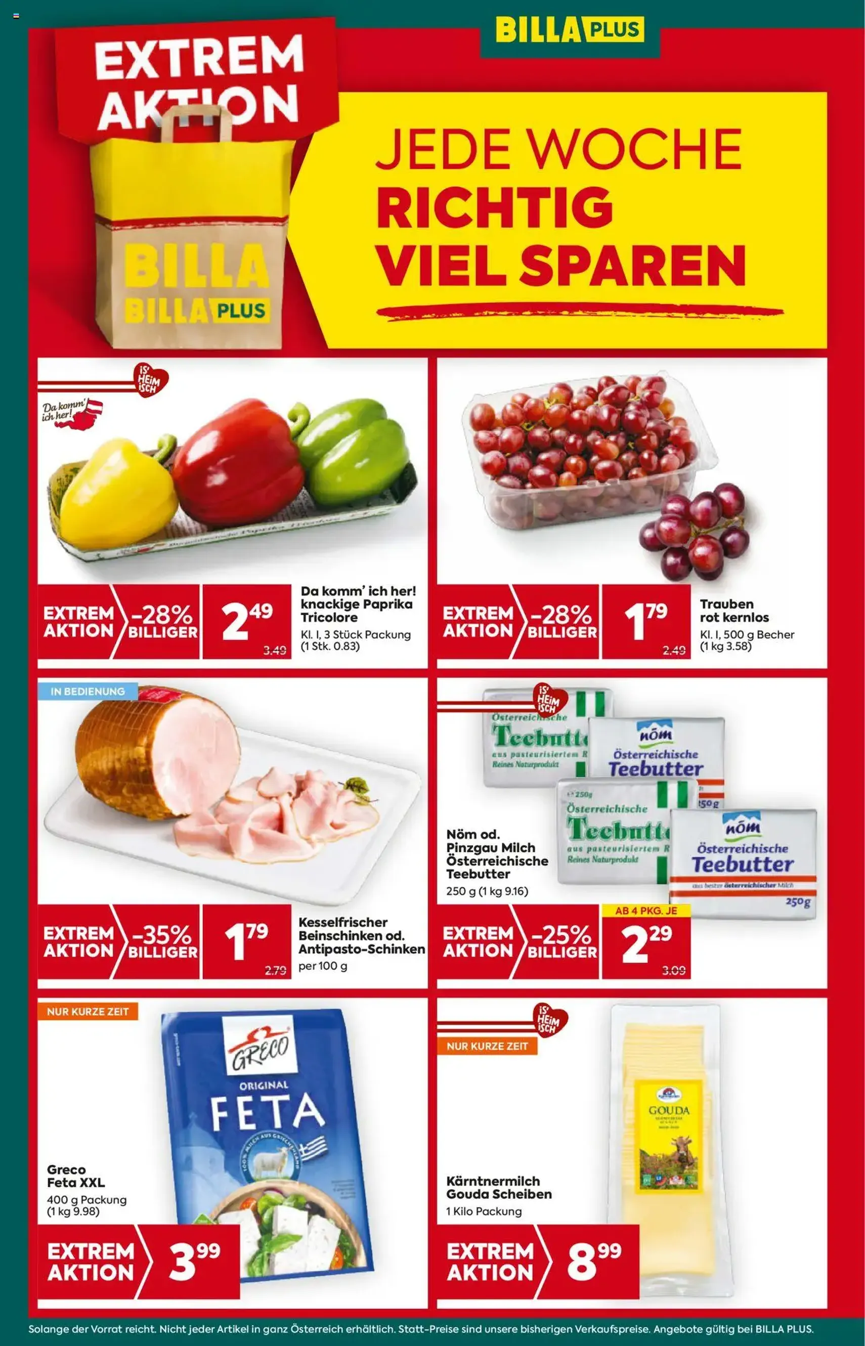 Billa Plus Flugblatt - Gültiger Prospekt ab 07.08.2025, Seite 4 von insgesamt 16