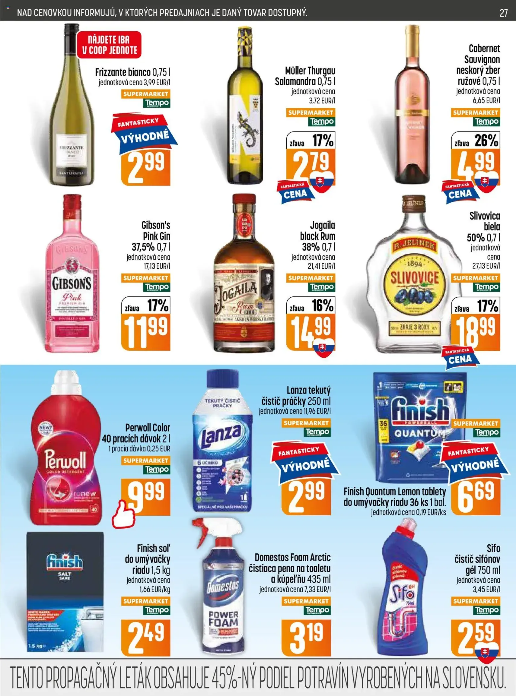 COOP Jednota leták - platný leták od 25.06.2026 strana 27 z 32