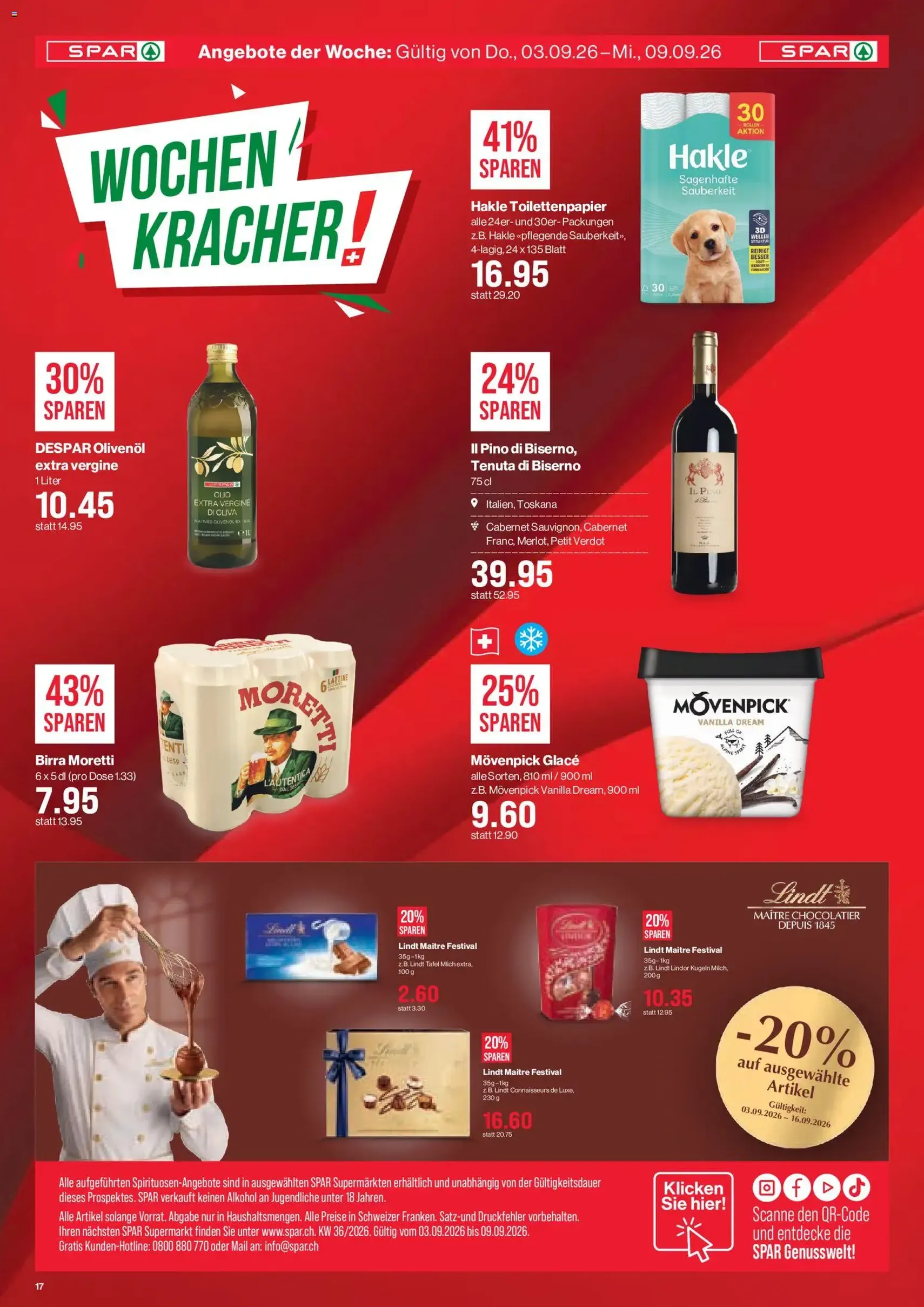 SPAR aktionen - Gültiger Prospekt ab 03.09.2026, Seite 17 von insgesamt 17