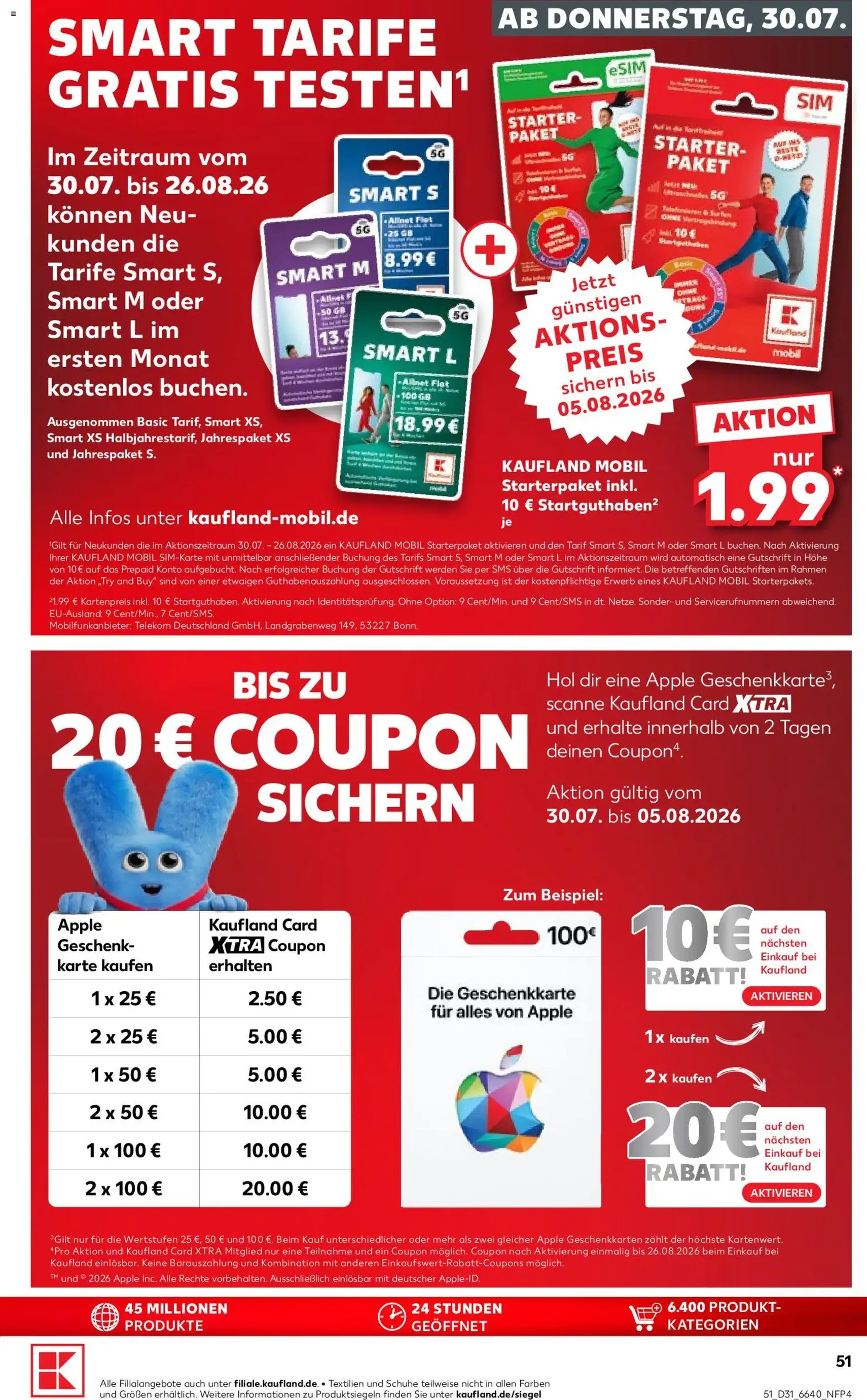 Kaufland Prospekt - Gültiger Prospekt ab 30.07.2026, Seite 51 von insgesamt 66