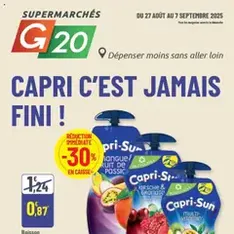 G20 Supermarchés catalogue - Prévisualisation du catalogue valable à partir du 27/08/2025