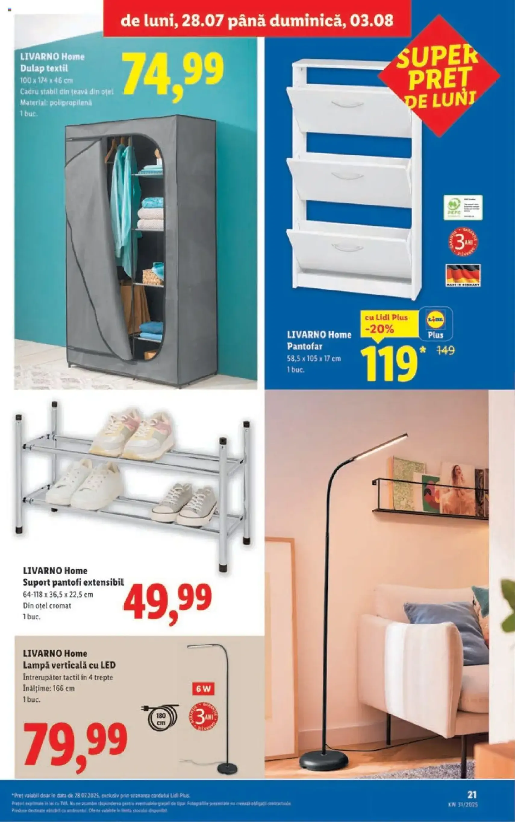 Catalog Lidl - cataloage valabile începând cu 28.07.2025 pagina 21 din 40 Catalog Lidl - cataloage valabile începând cu 28.07.2025 pagina 21 din 40