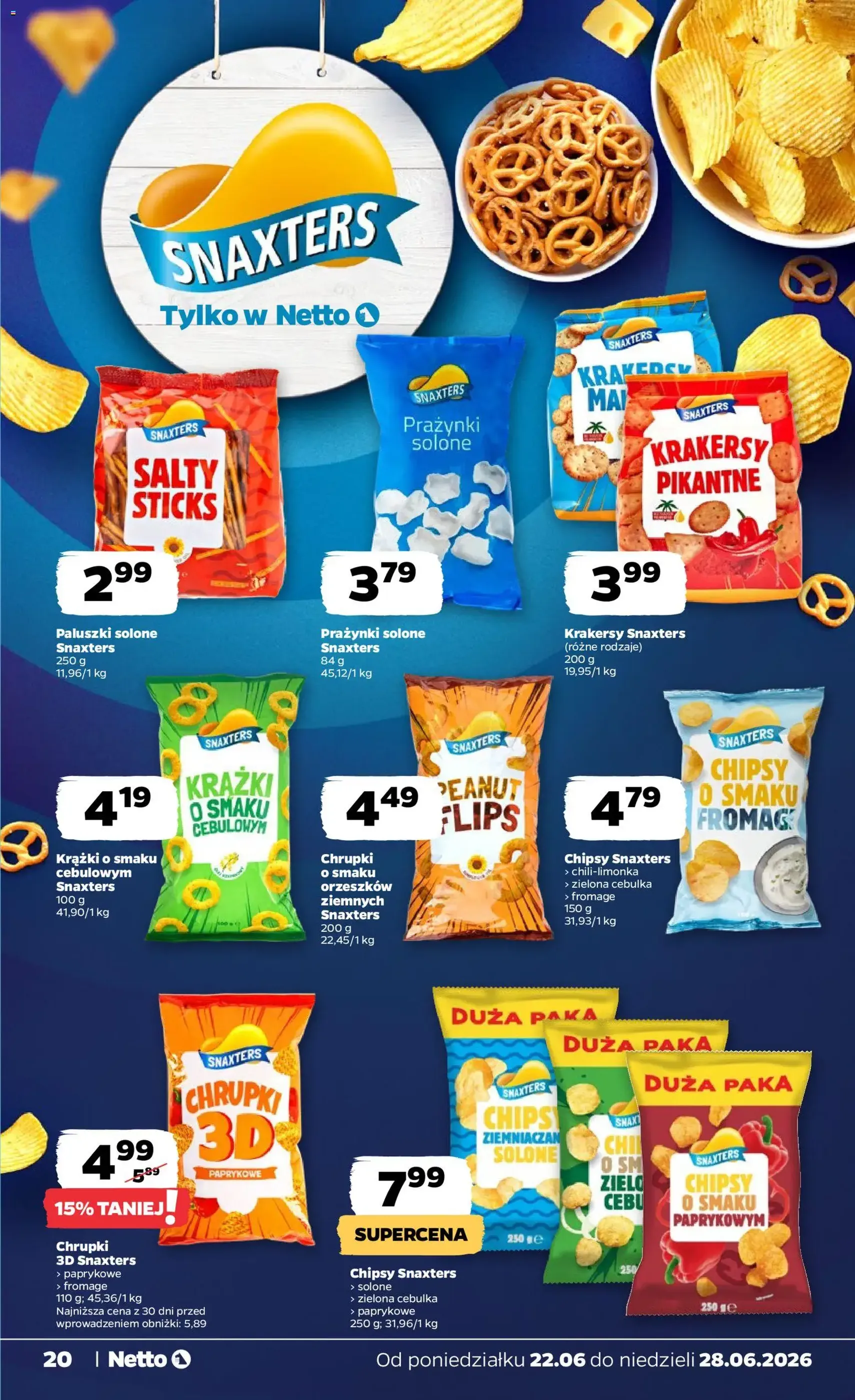 Netto gazetka od poniedziałku spożywcza - ważny gazetka od 22.06.2026 strona 20 z 35