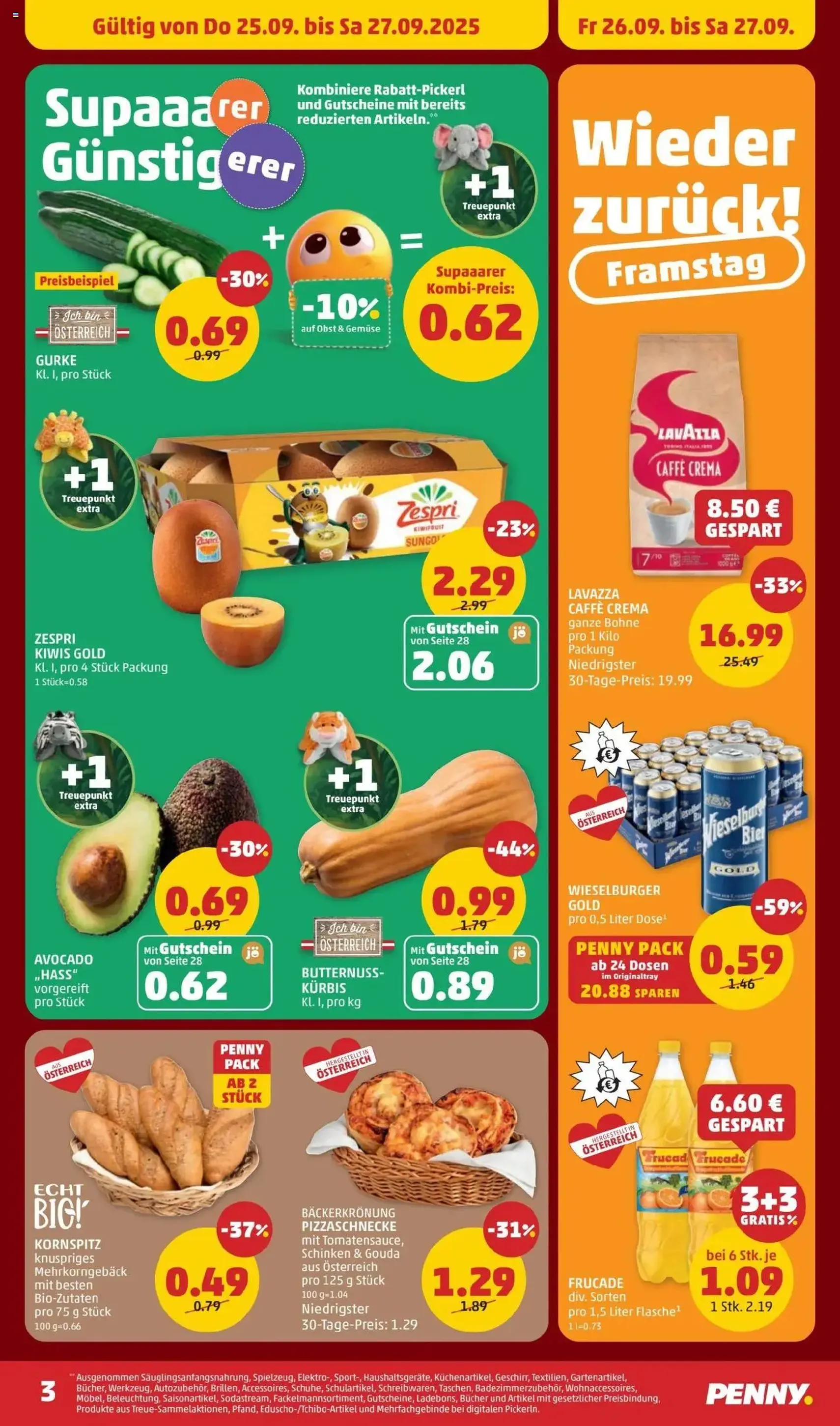 Penny Markt Flugblatt - Gültiger Prospekt ab 25.09.2025, Seite 3 von insgesamt 32