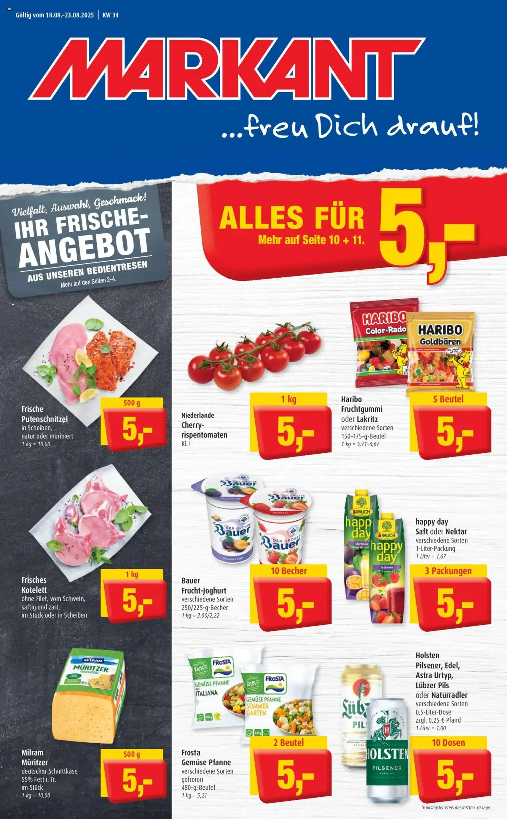 Markant Prospekt - Gültiger Prospekt ab 18.08.2025, Seite 1 von insgesamt 14