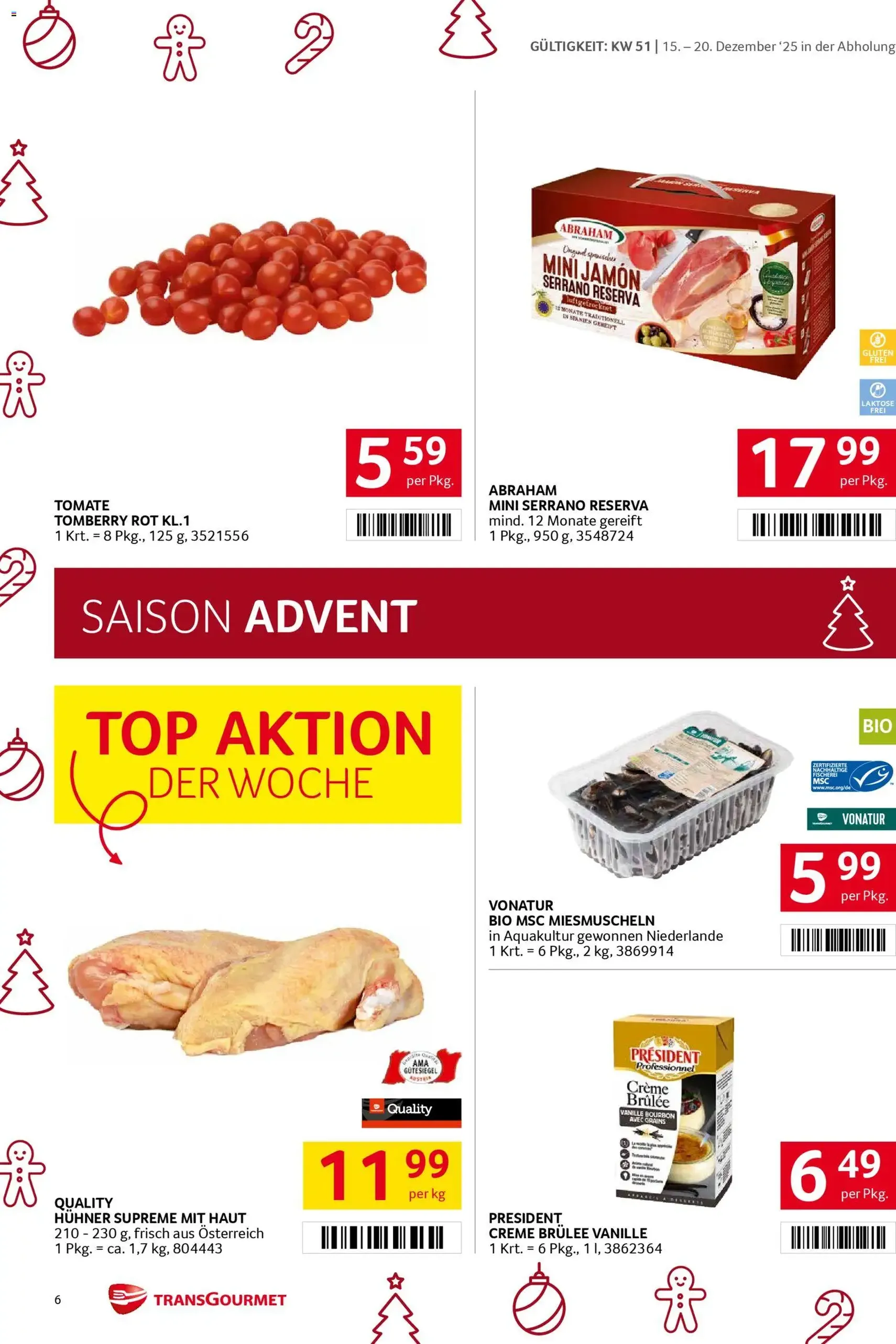 Transgourmet Flugblatt - Gültiger Prospekt ab 15.12.2025, Seite 6 von insgesamt 39