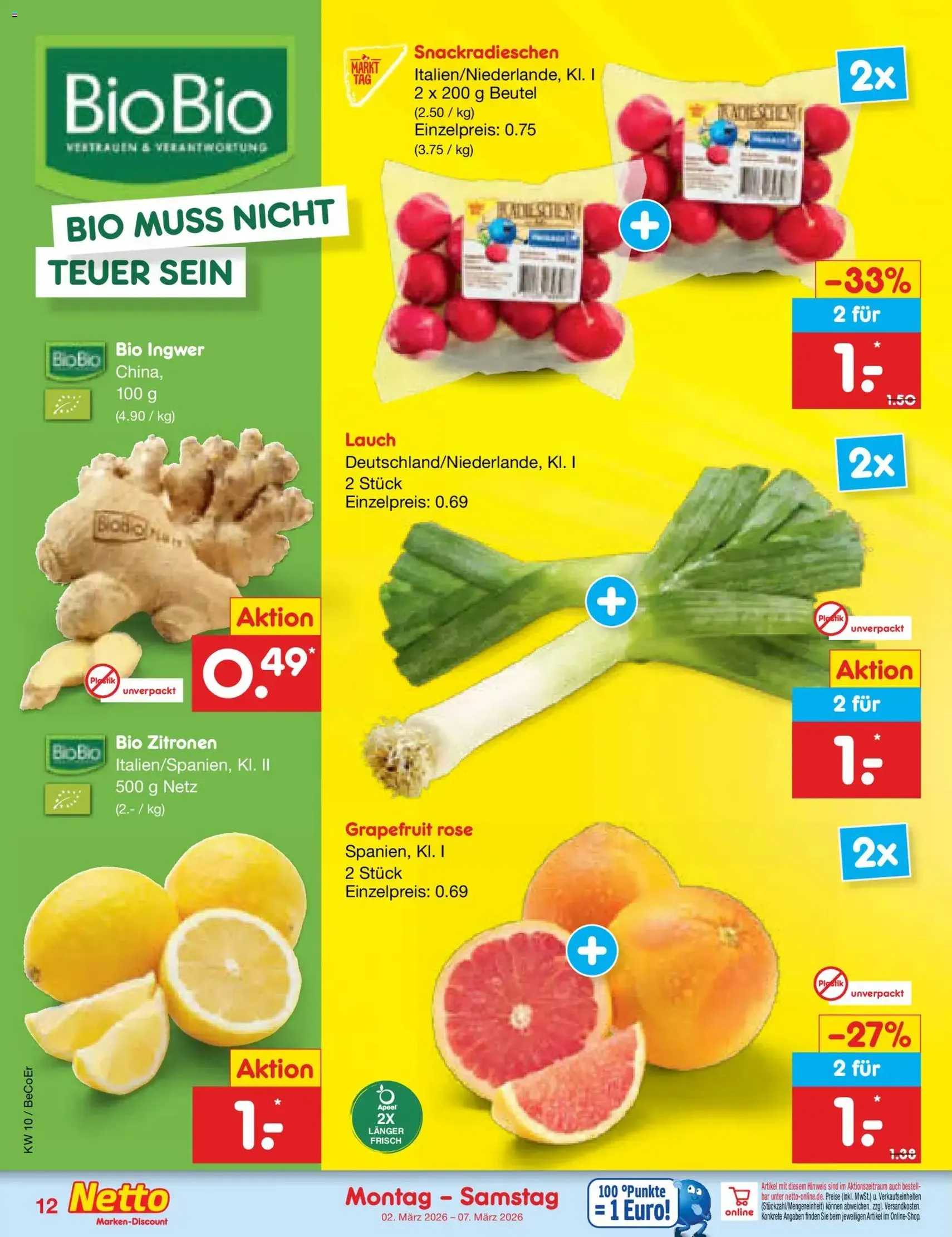 Netto Marken-Discount Prospekt - Gültiger Prospekt ab 02.03.2026, Seite 12 von insgesamt 60