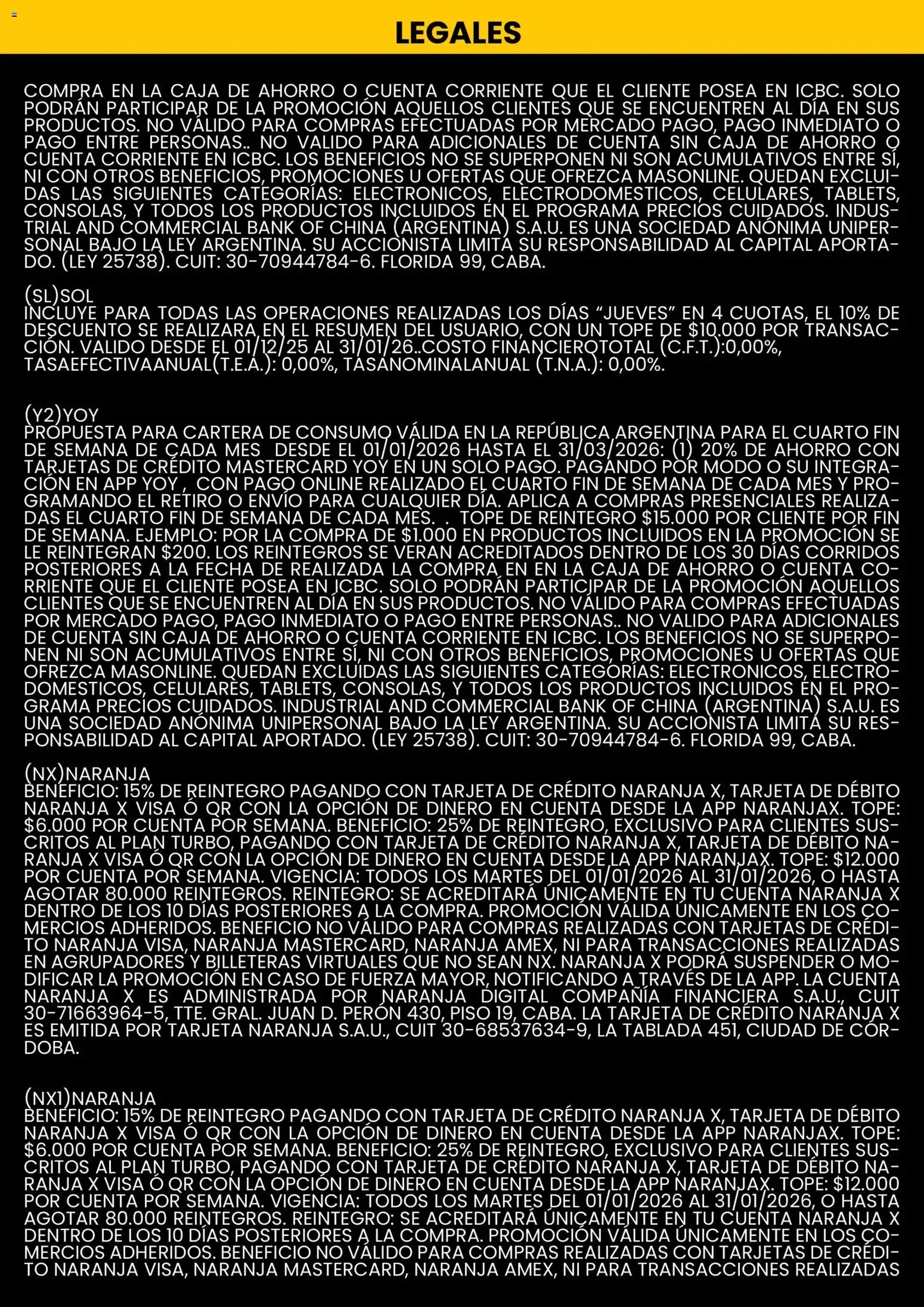 Changomas ofertas - folleto válido desde 01/01/2026 página 10 de 12