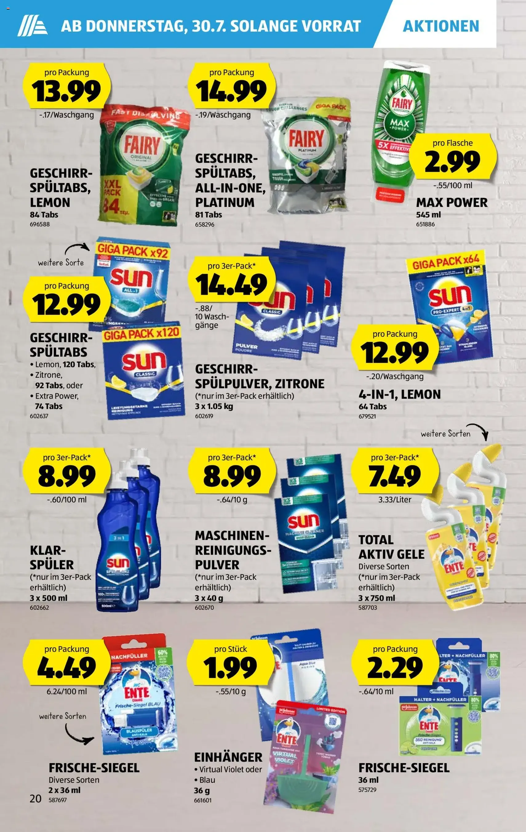 Aldi aktionen - Gültiger Prospekt ab 30.07.2026, Seite 20 von insgesamt 43