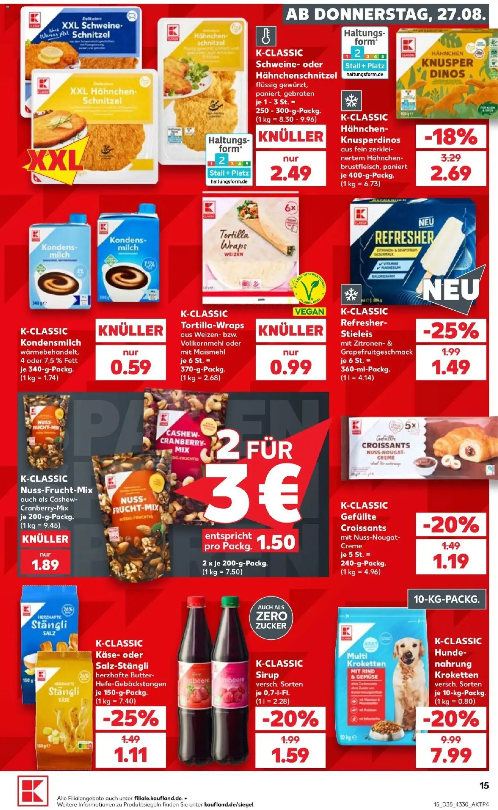 Kaufland Prospekt - Gültiger Prospekt ab 27.08.2026, Seite 15 von insgesamt 60