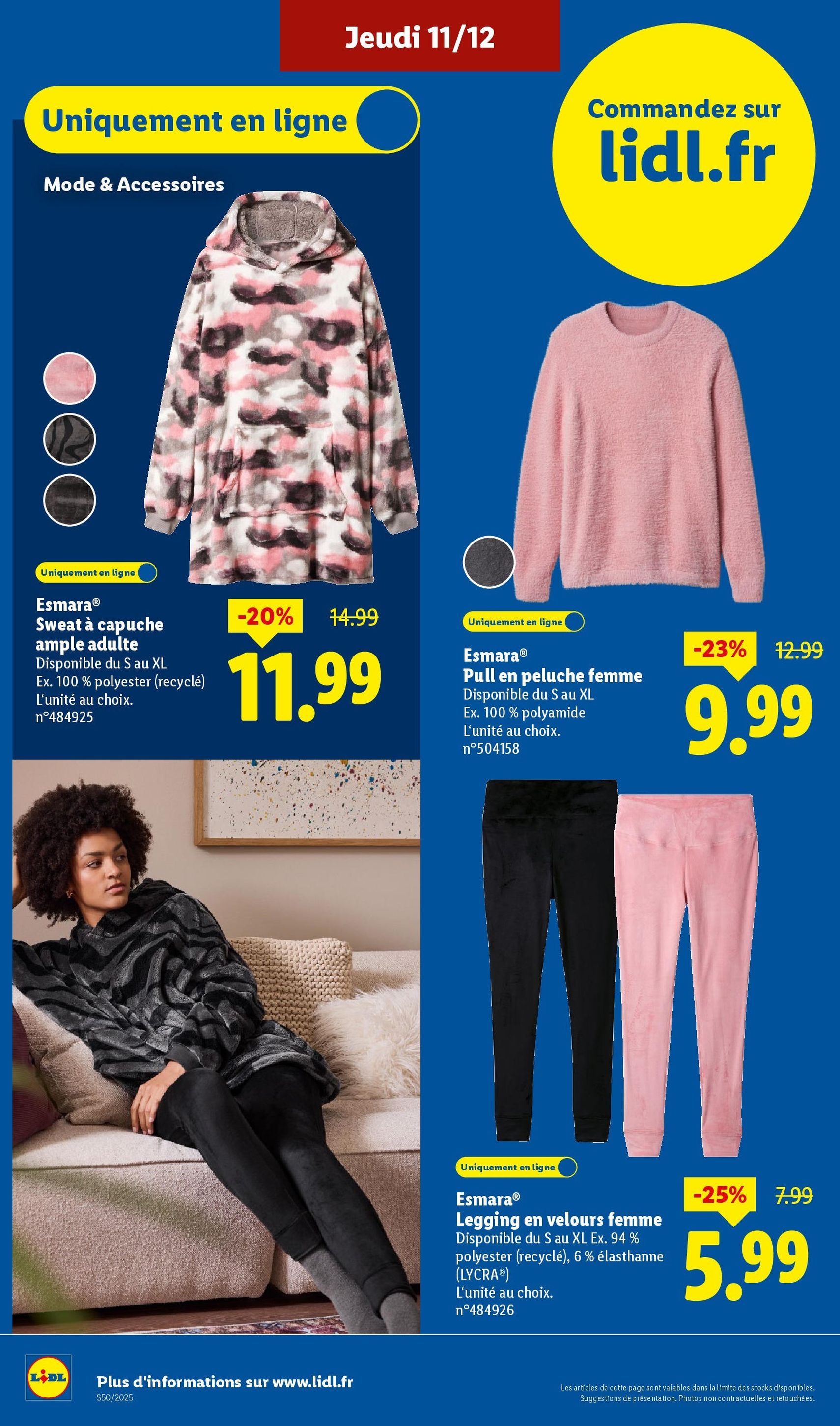 LIDL catalogue semaine 50 - brochure valable à partir du 11/12/2025, page 62 sur 88