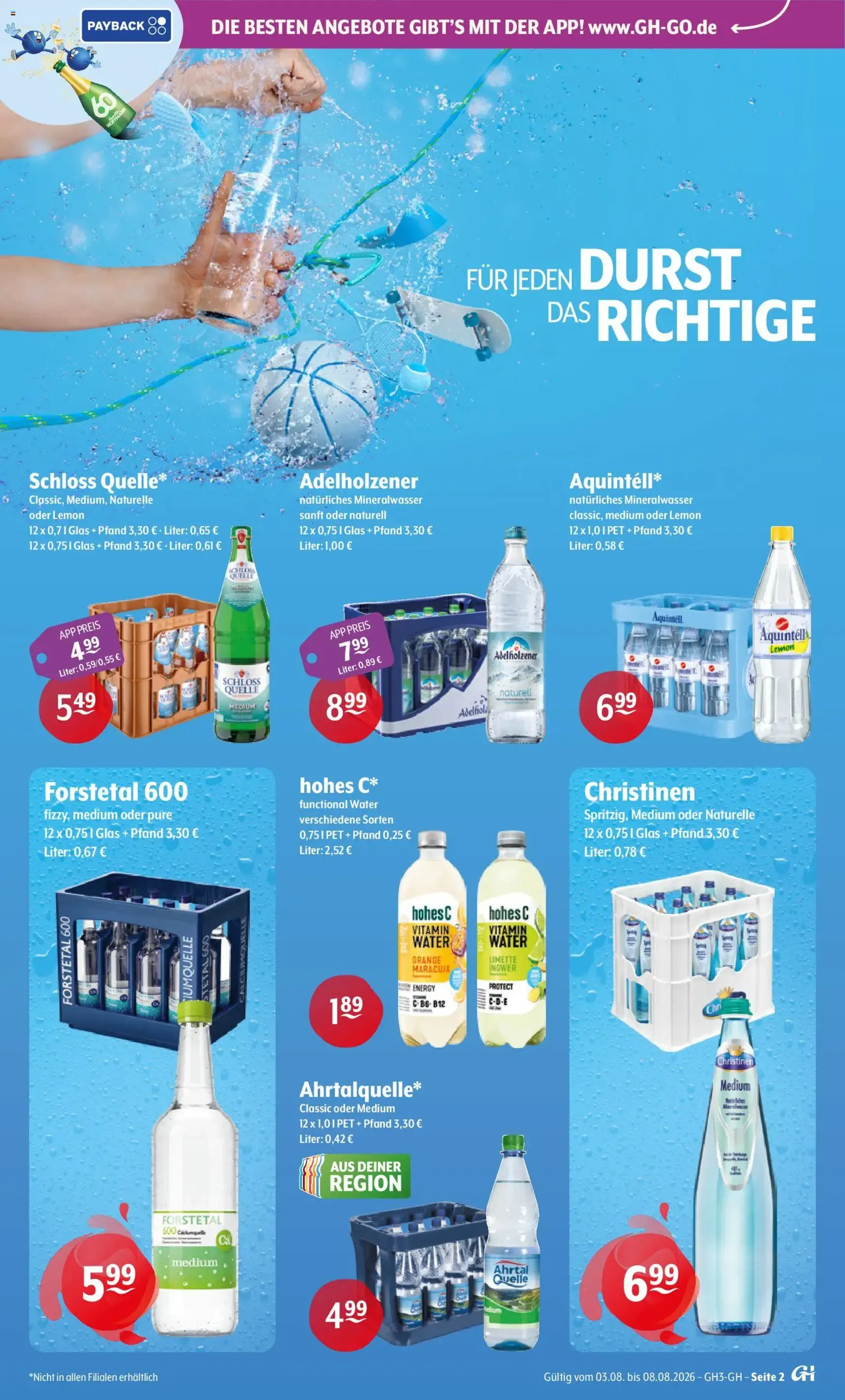 Trink und Spare Prospekt - Gültiger Prospekt ab 03.08.2026, Seite 2 von insgesamt 8