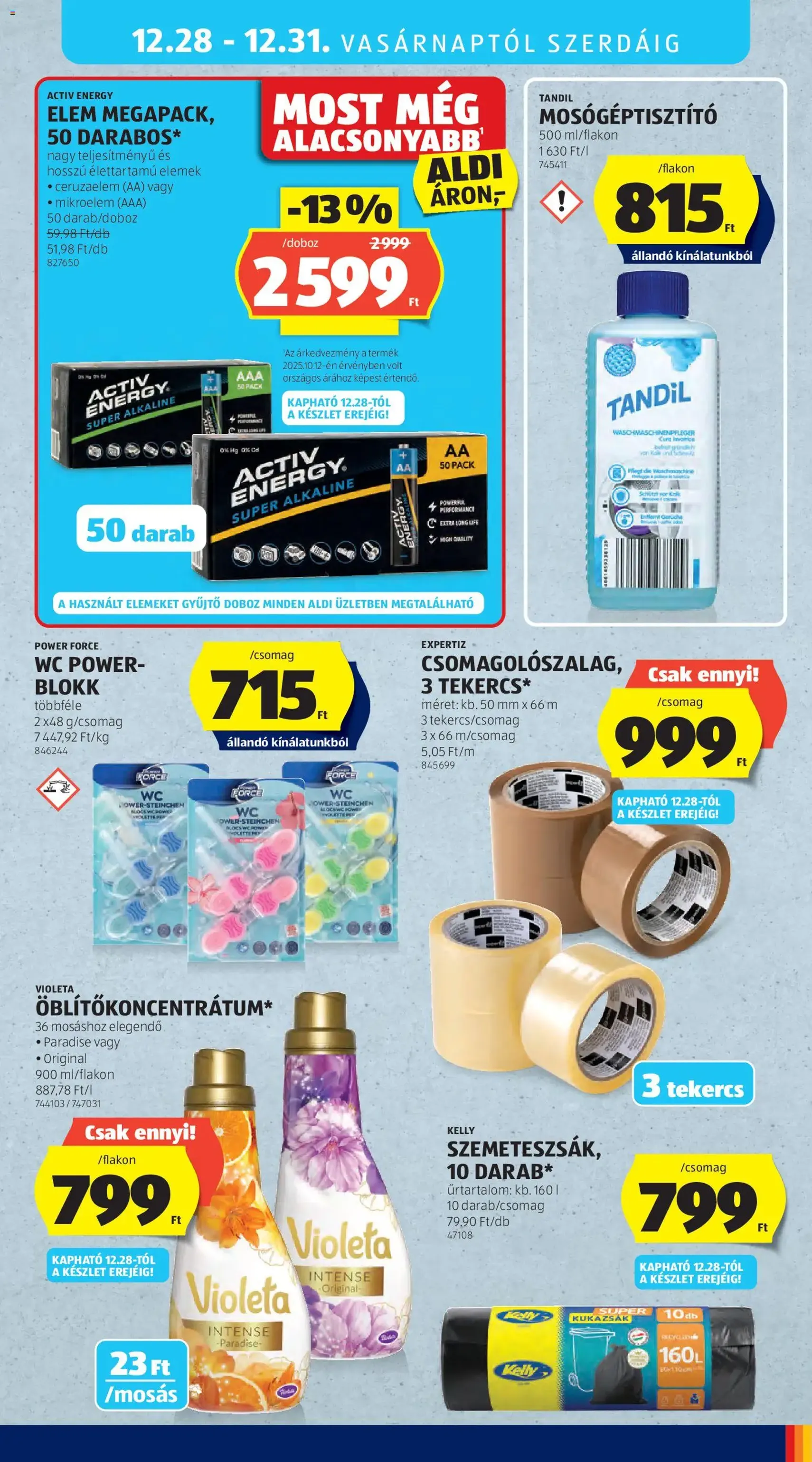 Aldi Akciós újság - 2025.12.27. érvényes szórólap 35 oldal 40 oldalból