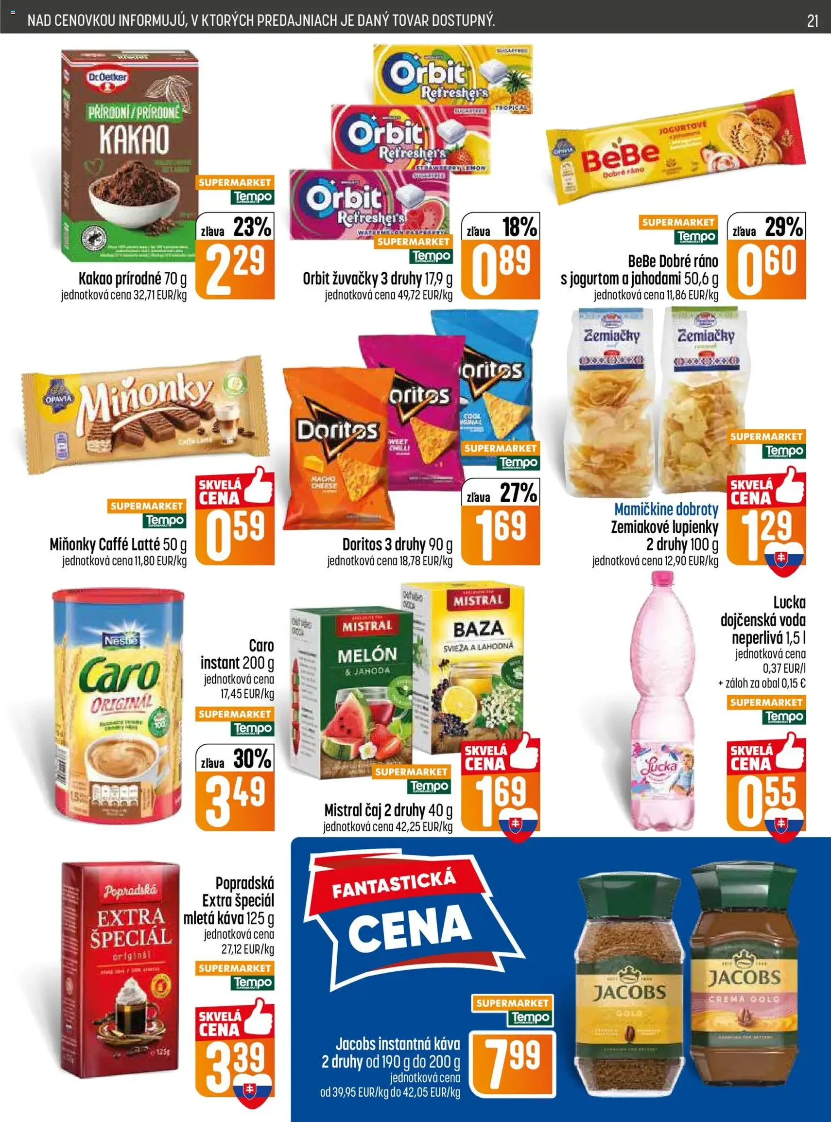 COOP Jednota leták - platný leták od 28.05.2026 strana 21 z 28