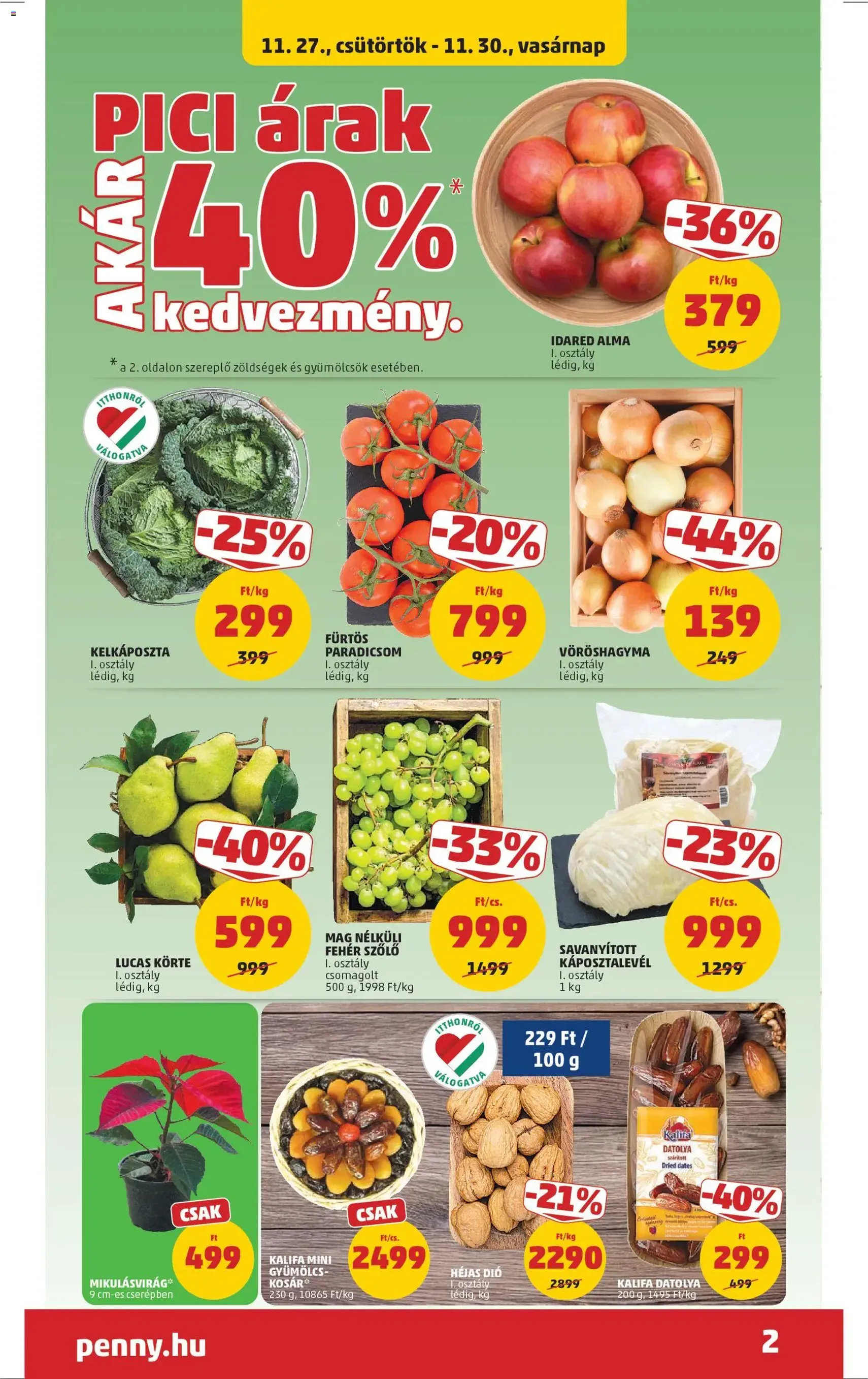 PENNY Akciós újság - 2025.11.27. érvényes szórólap 2 oldal 46 oldalból