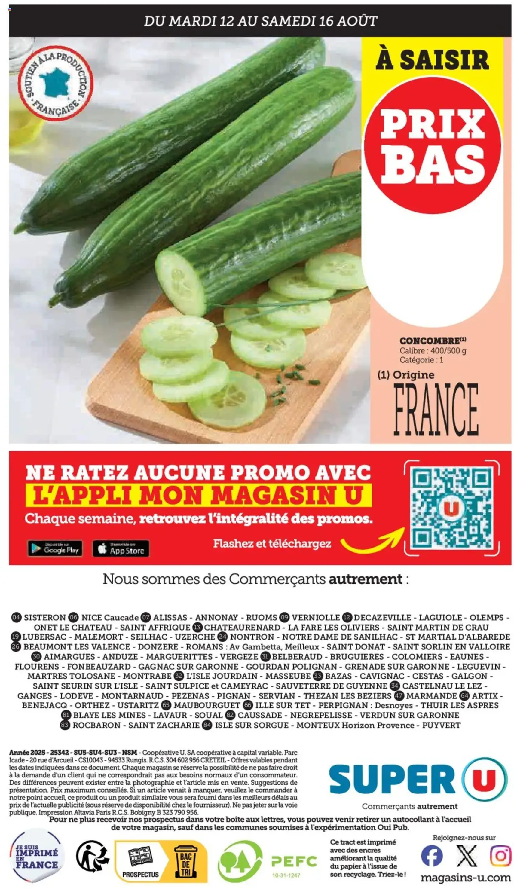 Super U catalogue - brochure valable à partir du 12/08/2025, page 24 sur 24 Super U catalogue - brochure valable à partir du 12/08/2025, page 24 sur 24