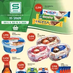 Sintra leták - náhľad letáku platný od 06.08.2026