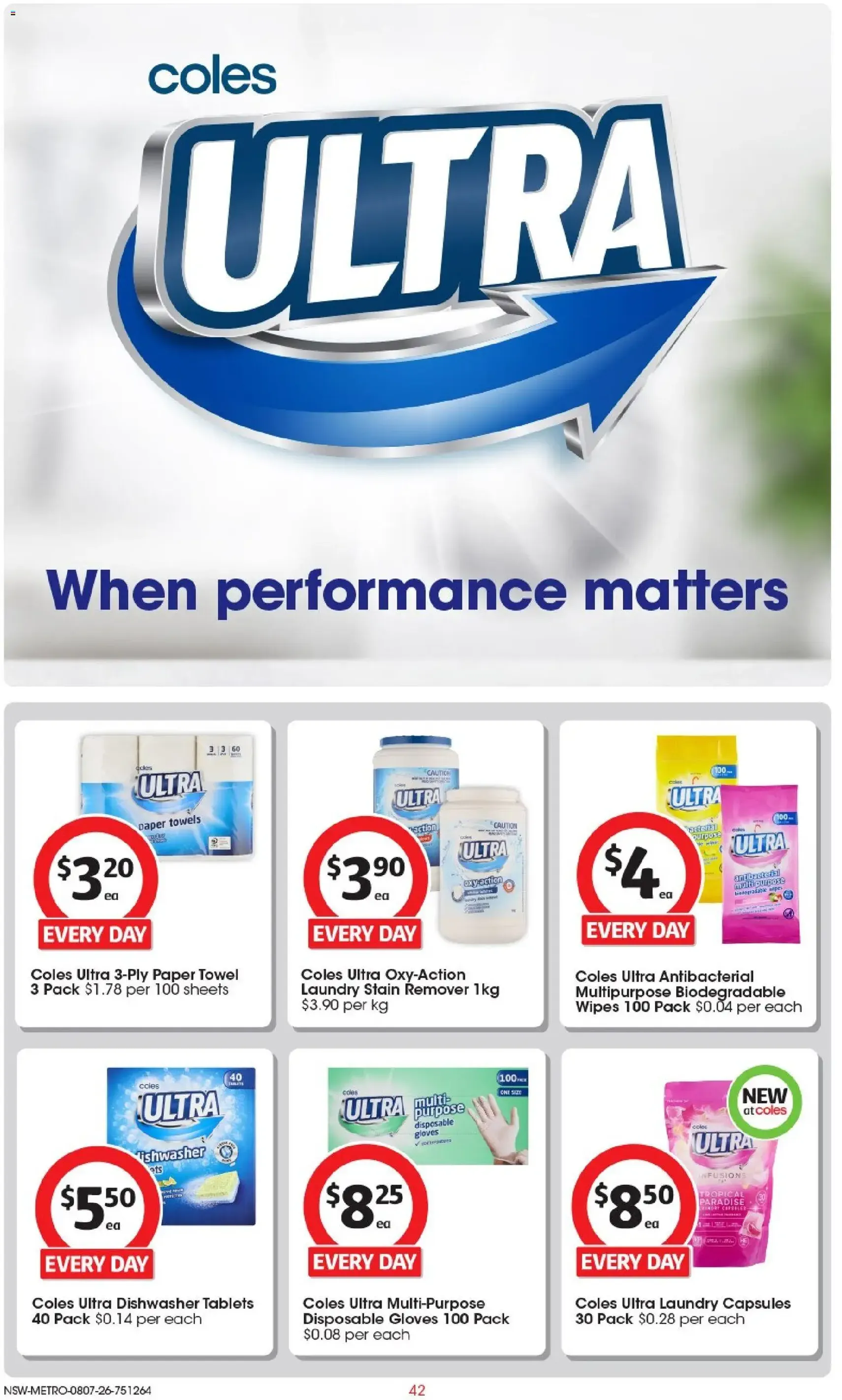 Coles catalogue - valid flyer from 08/07/2026, page 42 of 50