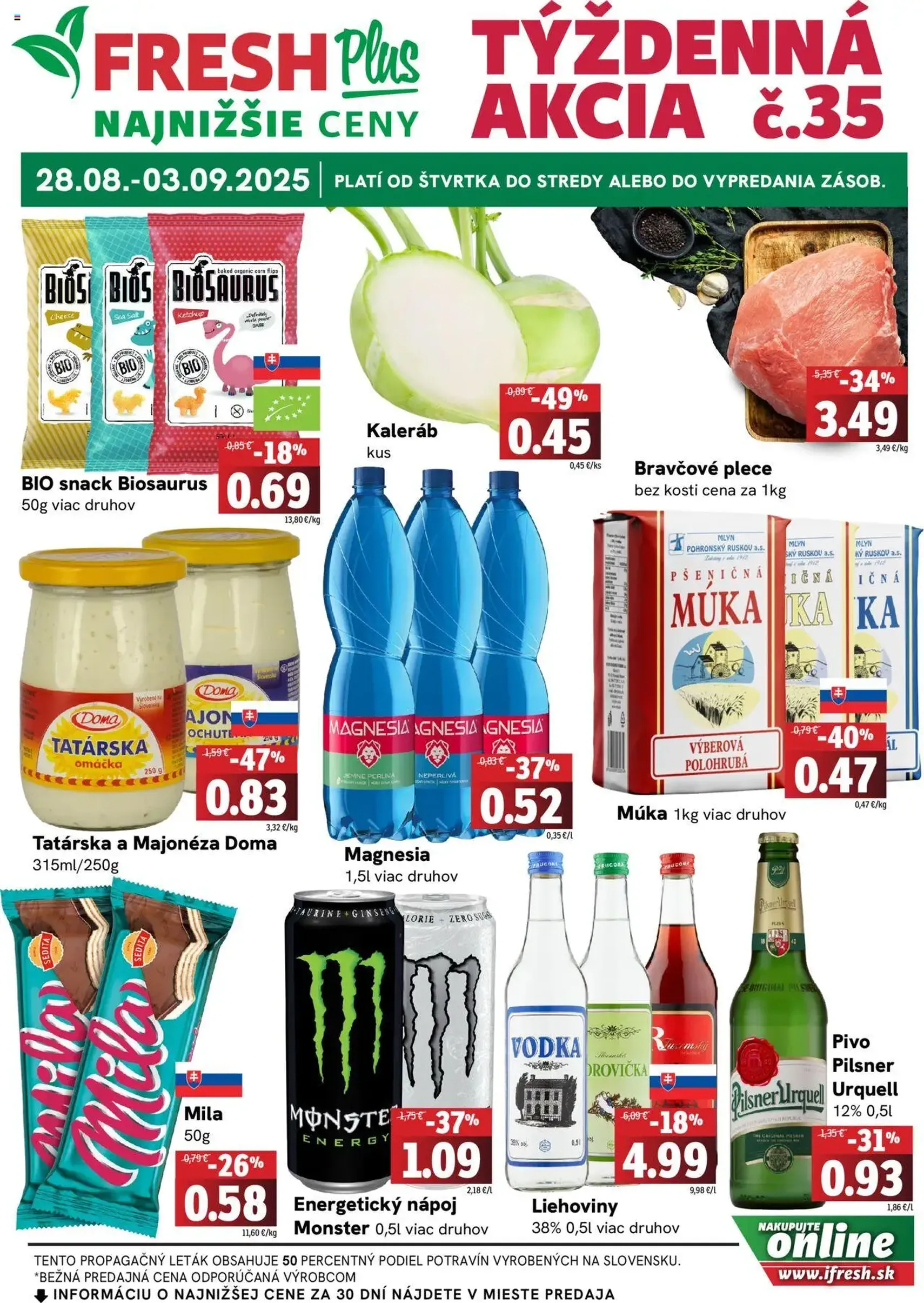 Fresh leták - platný leták od 28.08.2025 strana 1 z 4