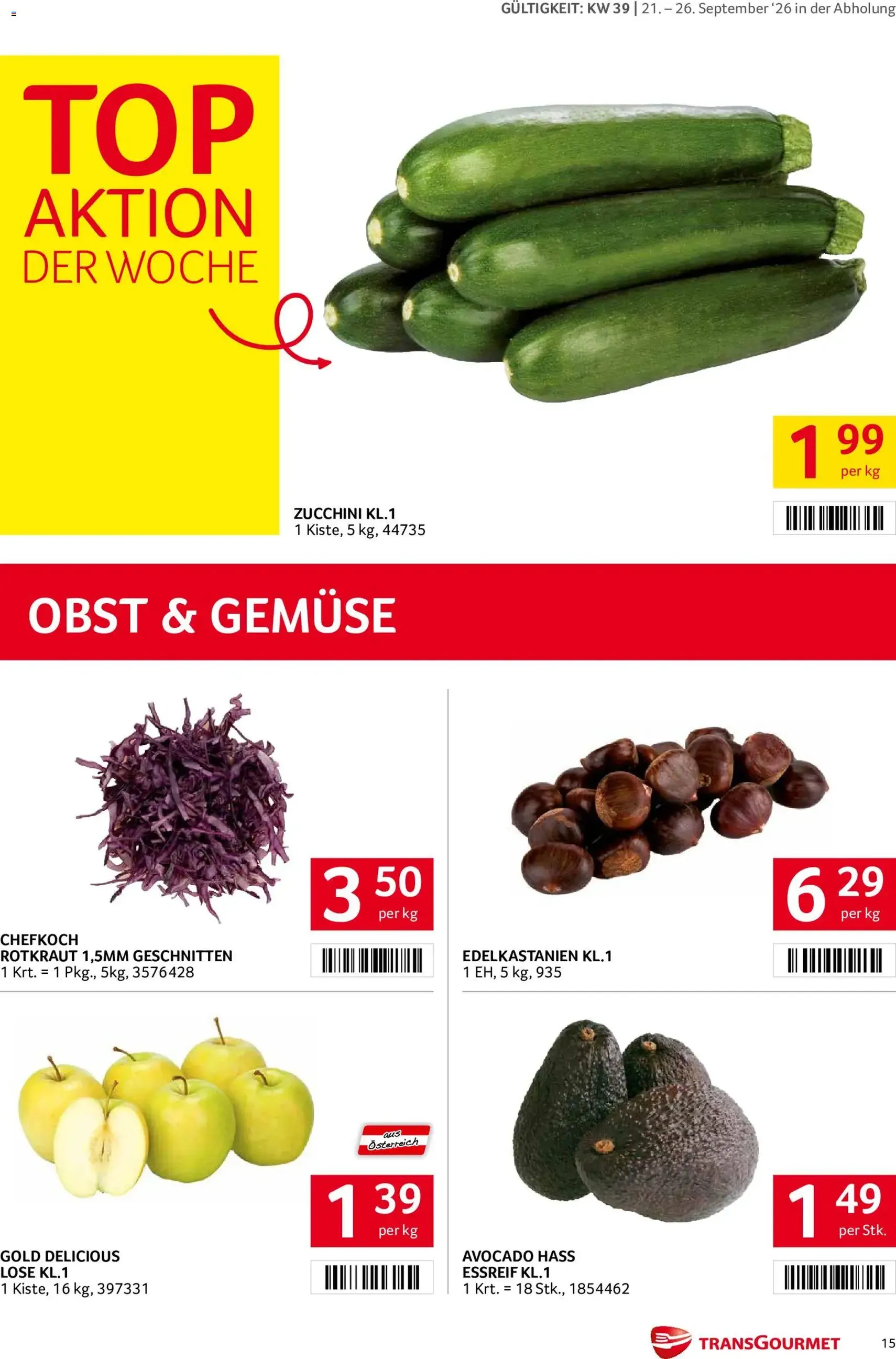 Transgourmet Flugblatt - Gültiger Prospekt ab 20.09.2026, Seite 13 von insgesamt 38