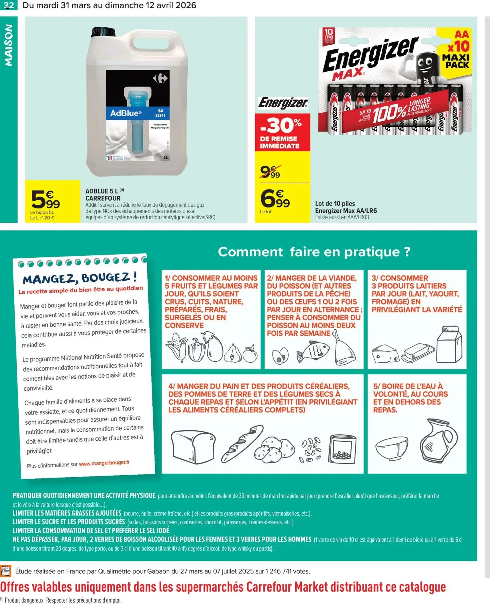 Carrefour Market catalogue semaine 14 - brochure valable à partir du 31/03/2026, page 34 sur 38