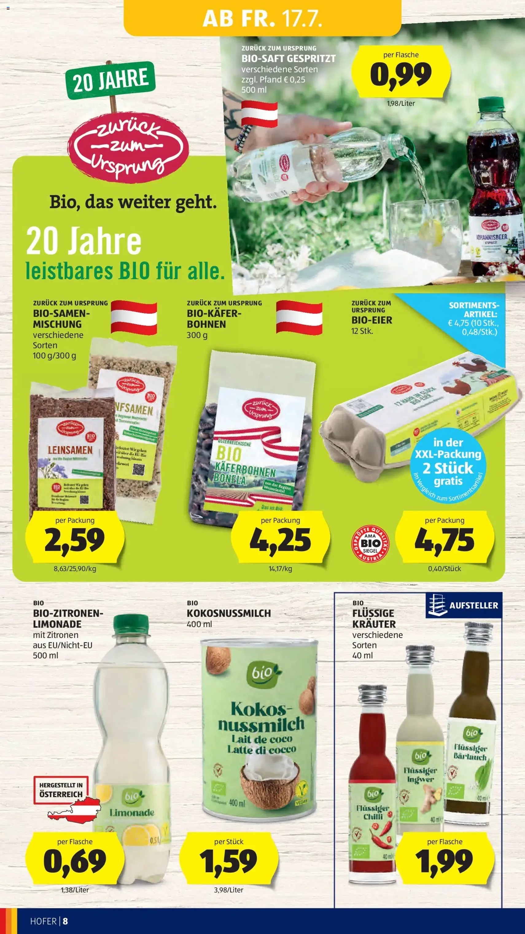 Hofer Flugblatt - Gültiger Prospekt ab 17.07.2026, Seite 12 von insgesamt 46