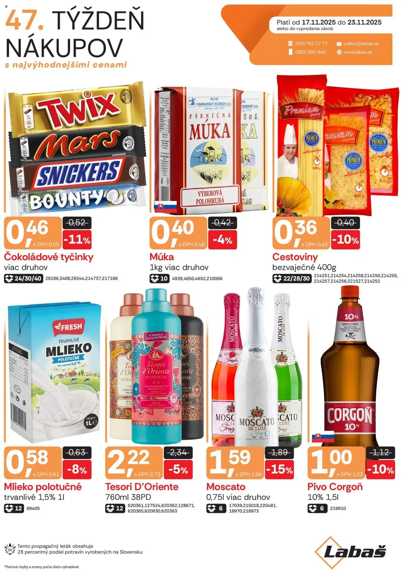 Labaš leták - platný leták od 17.11.2025 strana 1 z 1